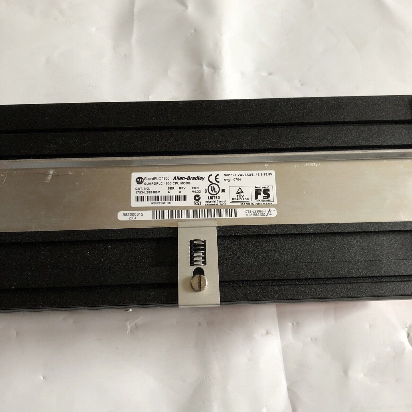 Allen-Bradley 1753-L28bbbm C A 6.28,Guardplc 1600 Cpu Modb,Guard Plc 1600,Ej