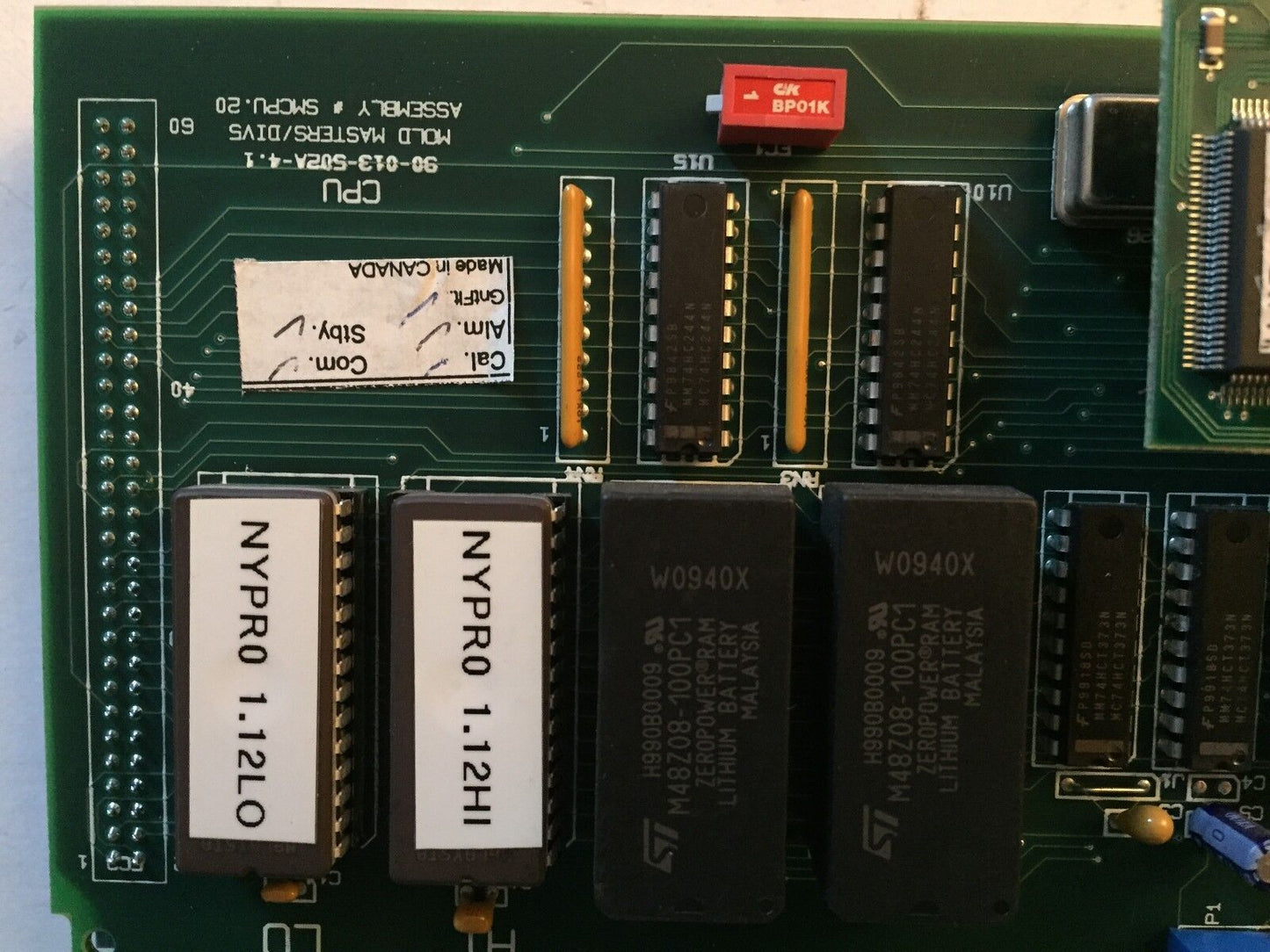 Mold Masters Smcpulcd,90-013-502A-4.1 Cpu,Smcpu-20,90-013-502A-4.1,Sv