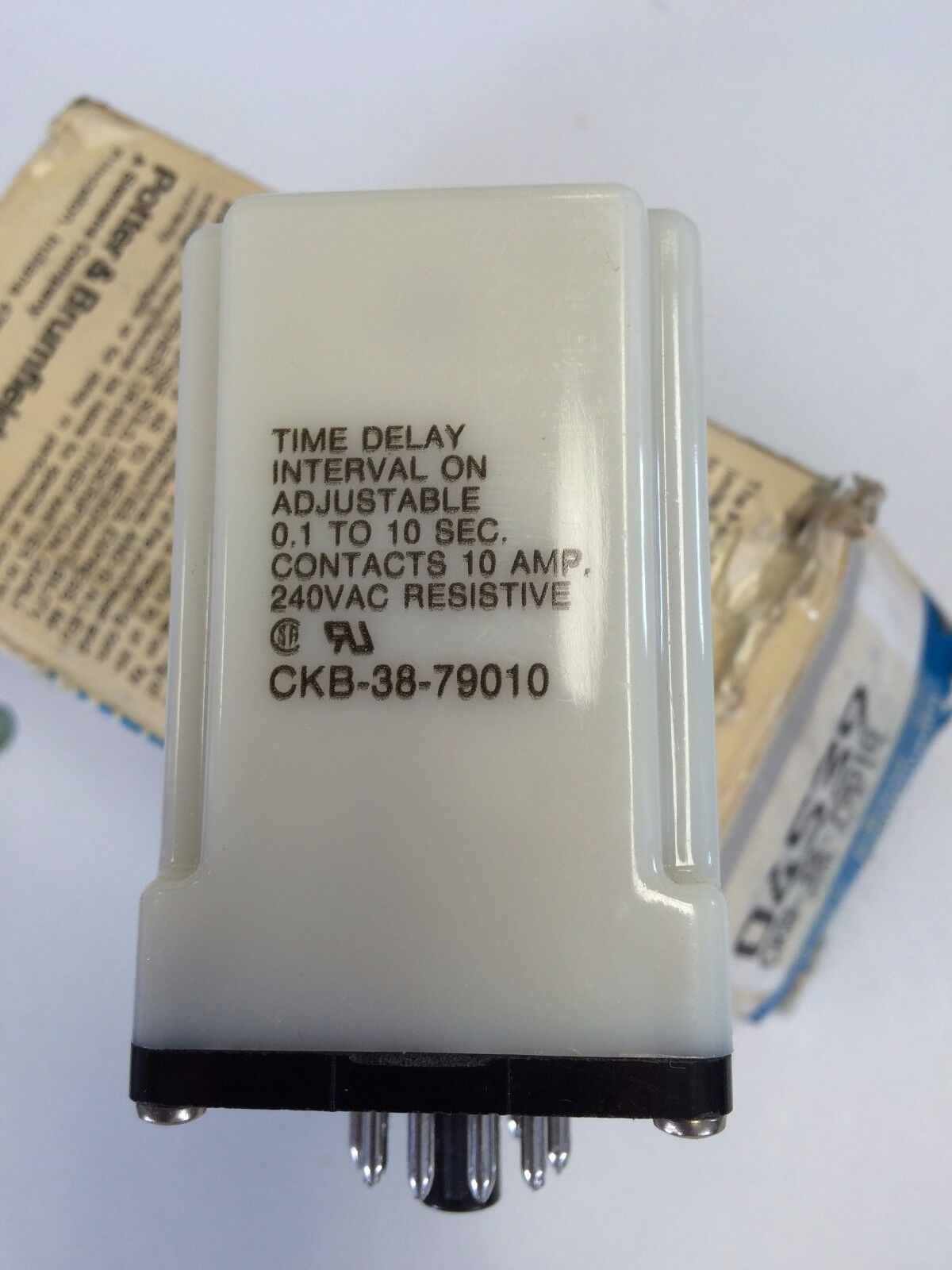 New Potter & Brumfield Ckb-38-79010 P&B Time Delay Relay 1-10Sec 120Vac Coil,Cl