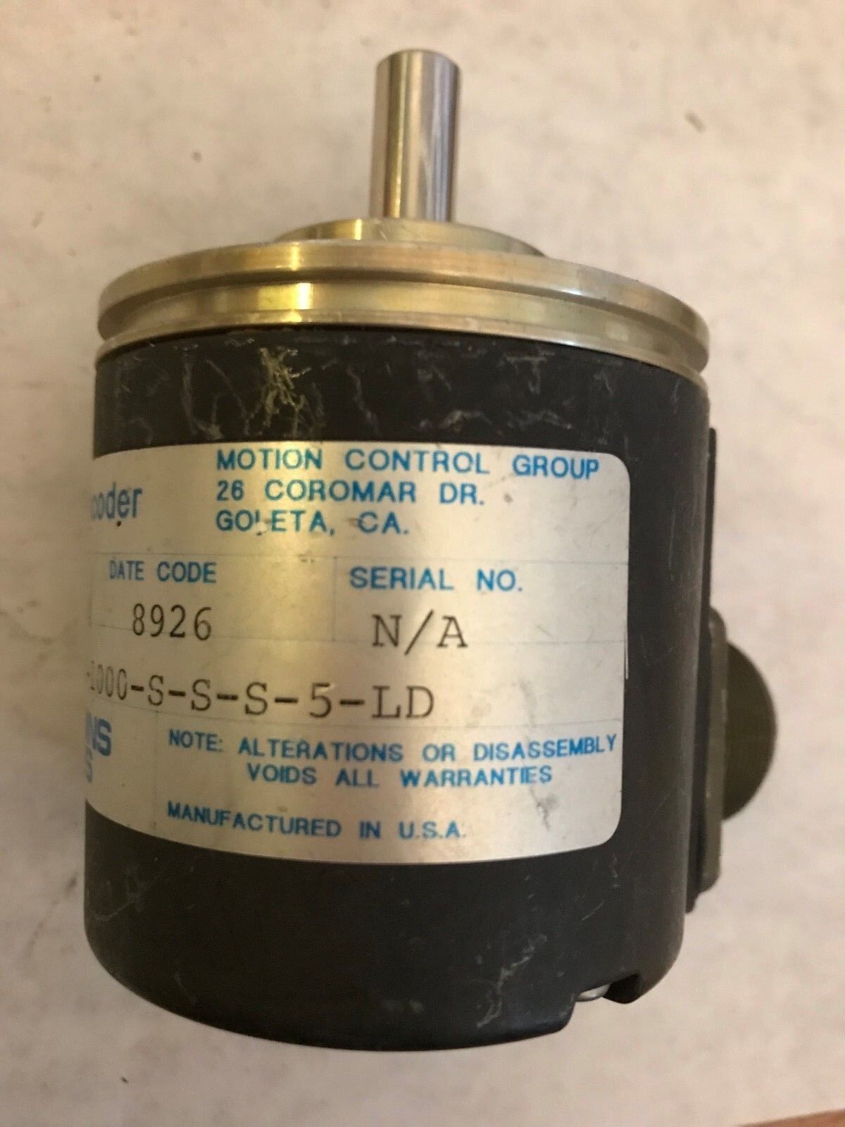 Renco Industrial Hdr70d-1000-S-S-S-5-Ld Rotary Encoder , Ek