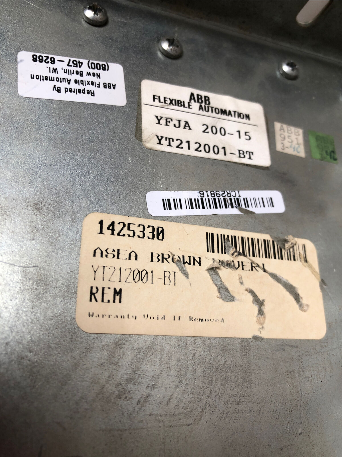 Abb Yt 212 001-Bt,Yfja 200-15 Asea Brown Rectifier Unit S2,Yt212001-Bt,Yxz,Bg,De