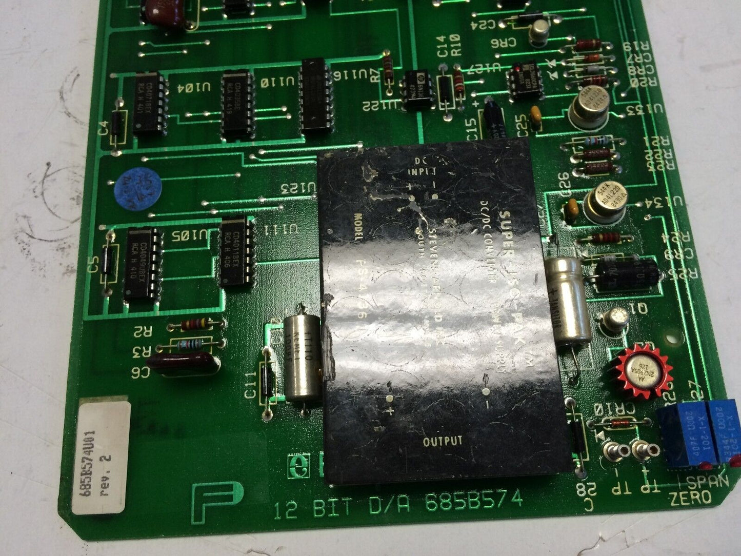 Fischer & Porter 685B574u01 Pc Board 12 Bit D/A 685B574 ,Cf