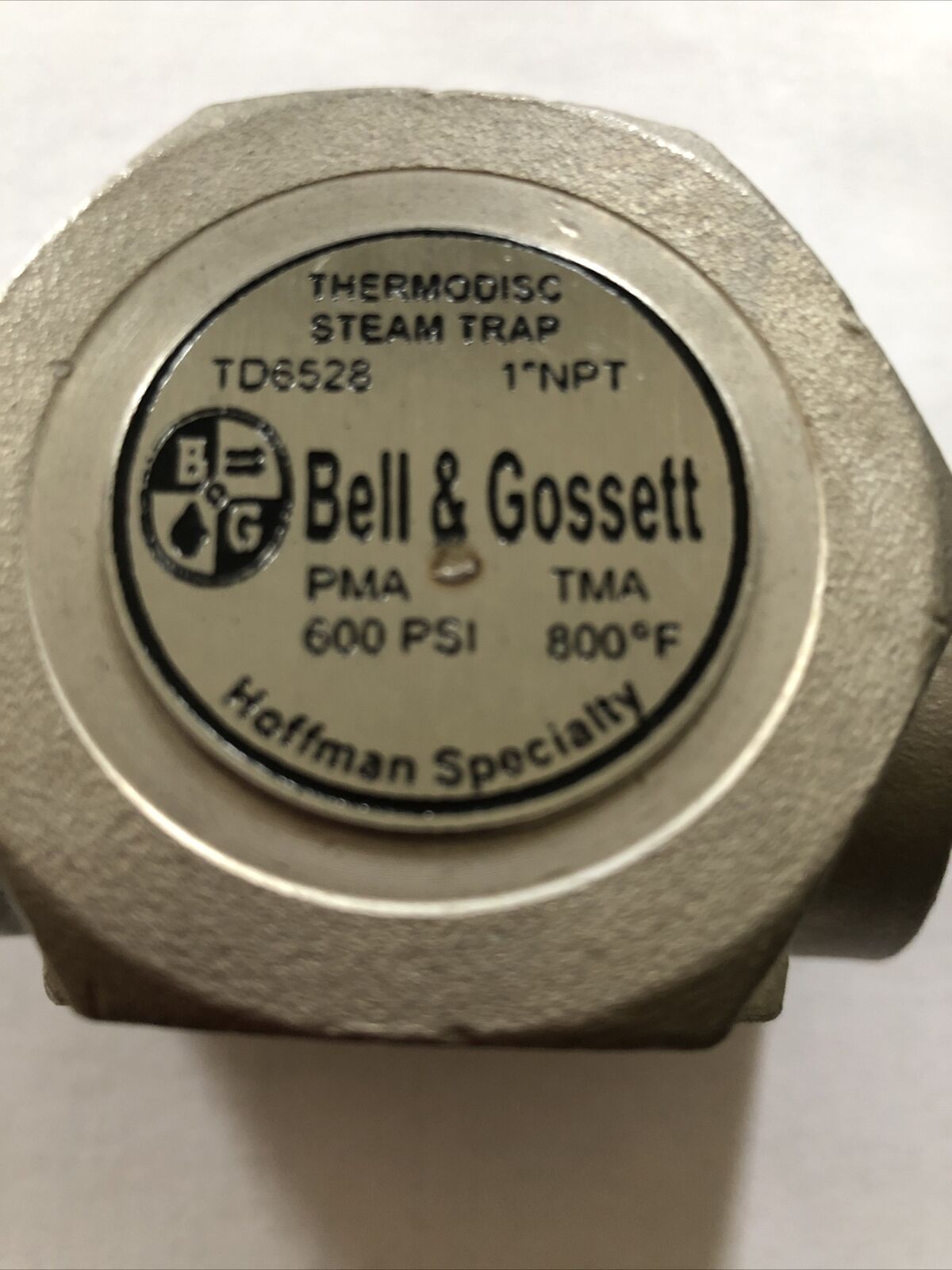 Bell & Gossett Td6528 1” Npt,Hoffman Td6528 Thermodisc Steam Trap,Pma 600Psi,Td
