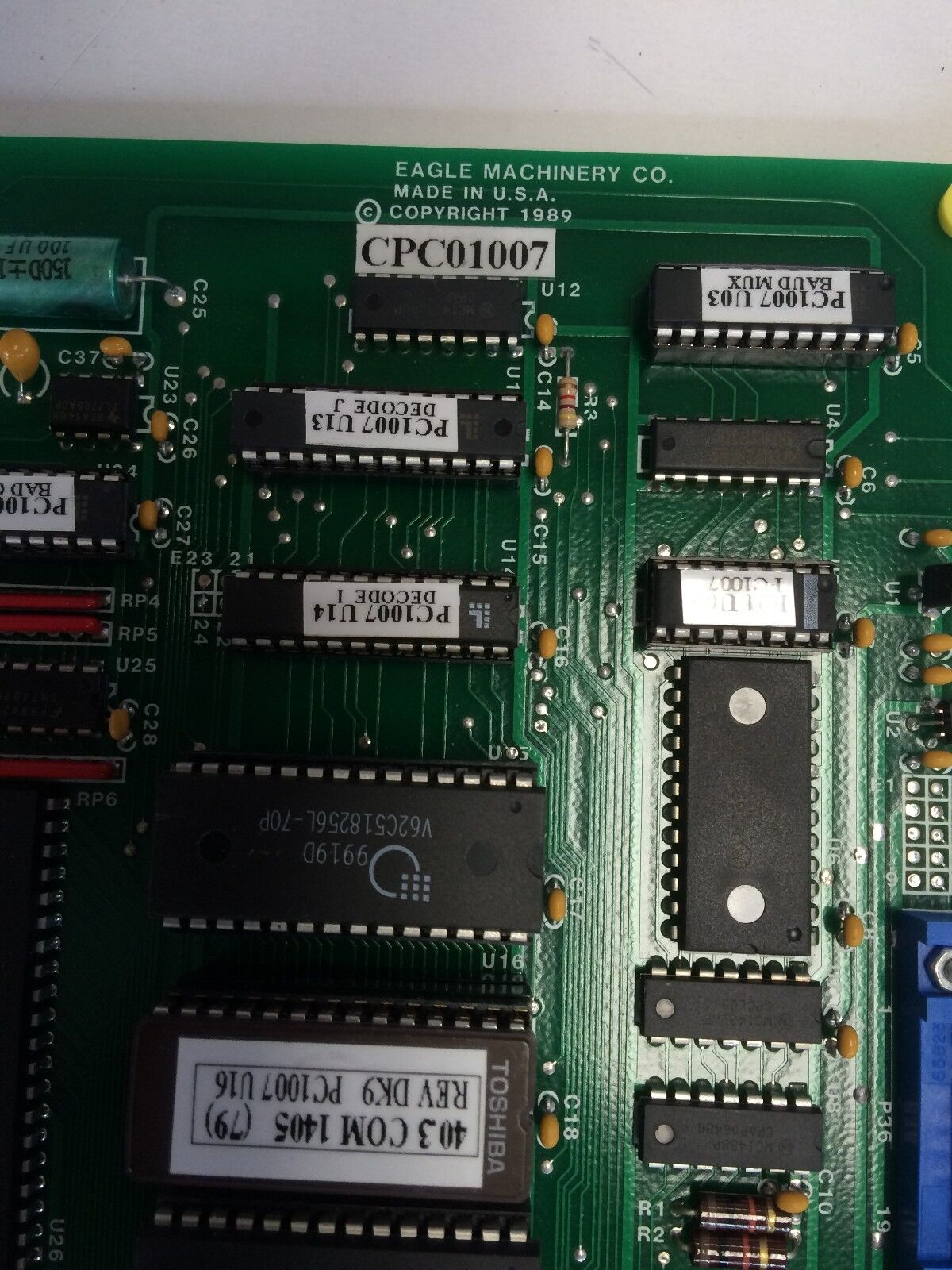 Eagle Machinery Co Control Board Cpc01007,(Excellent Condition),By