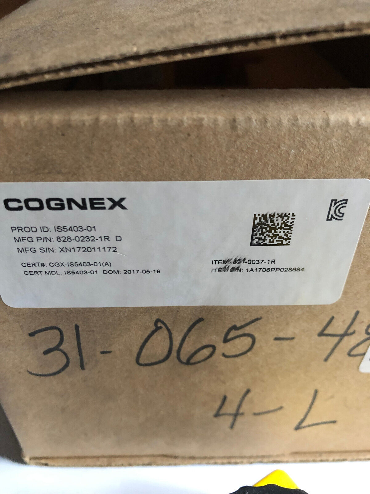 New Cognex 828-0232-1R M Insight Machine Vision Sensor Camera,800-5843-1R,Al
