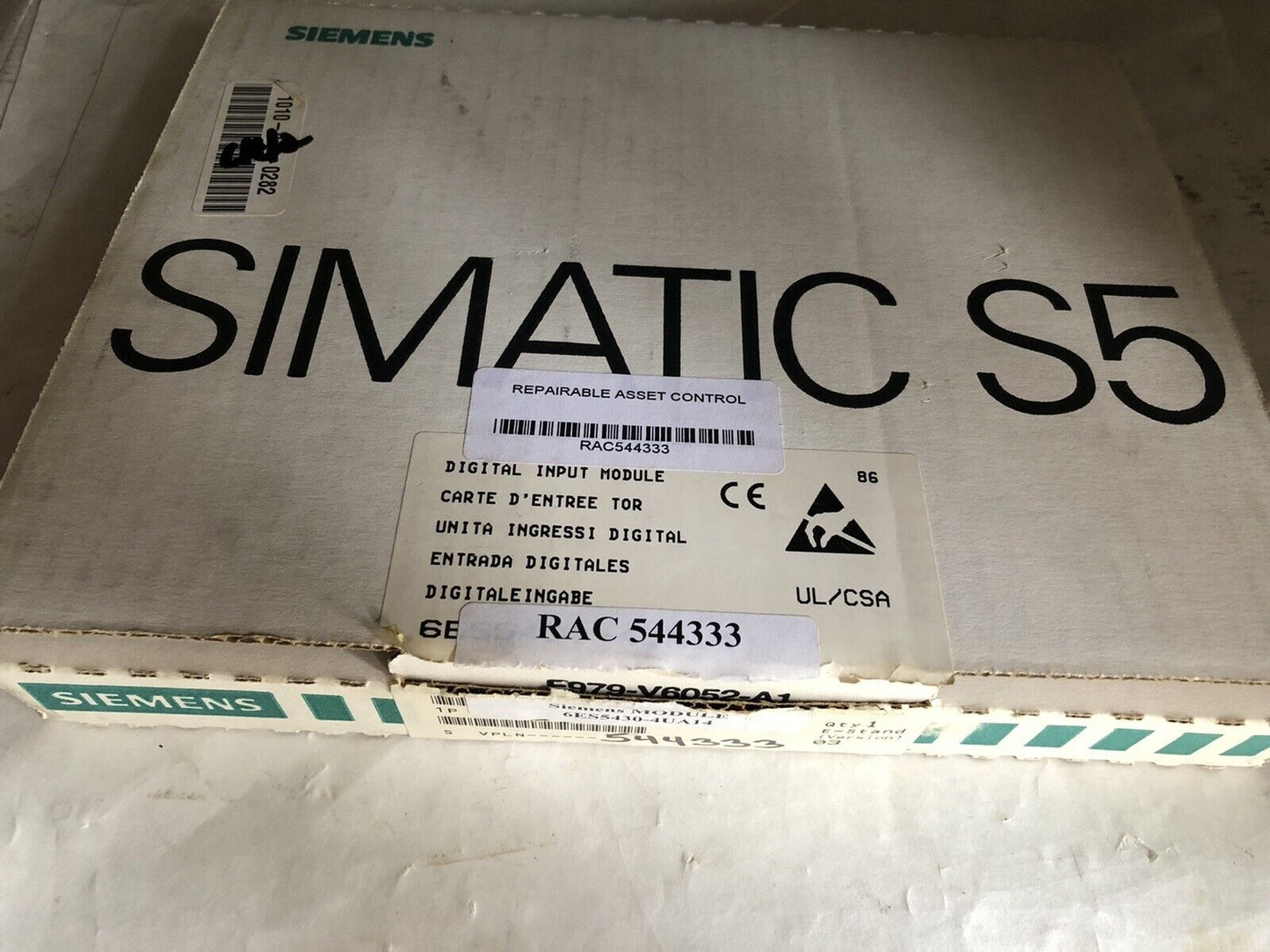 Siemens 6Es5430-4Ua14 Simatic S5 I/O,09 981 300 Pc-Gf20 W79070-U1321-E042,Tk