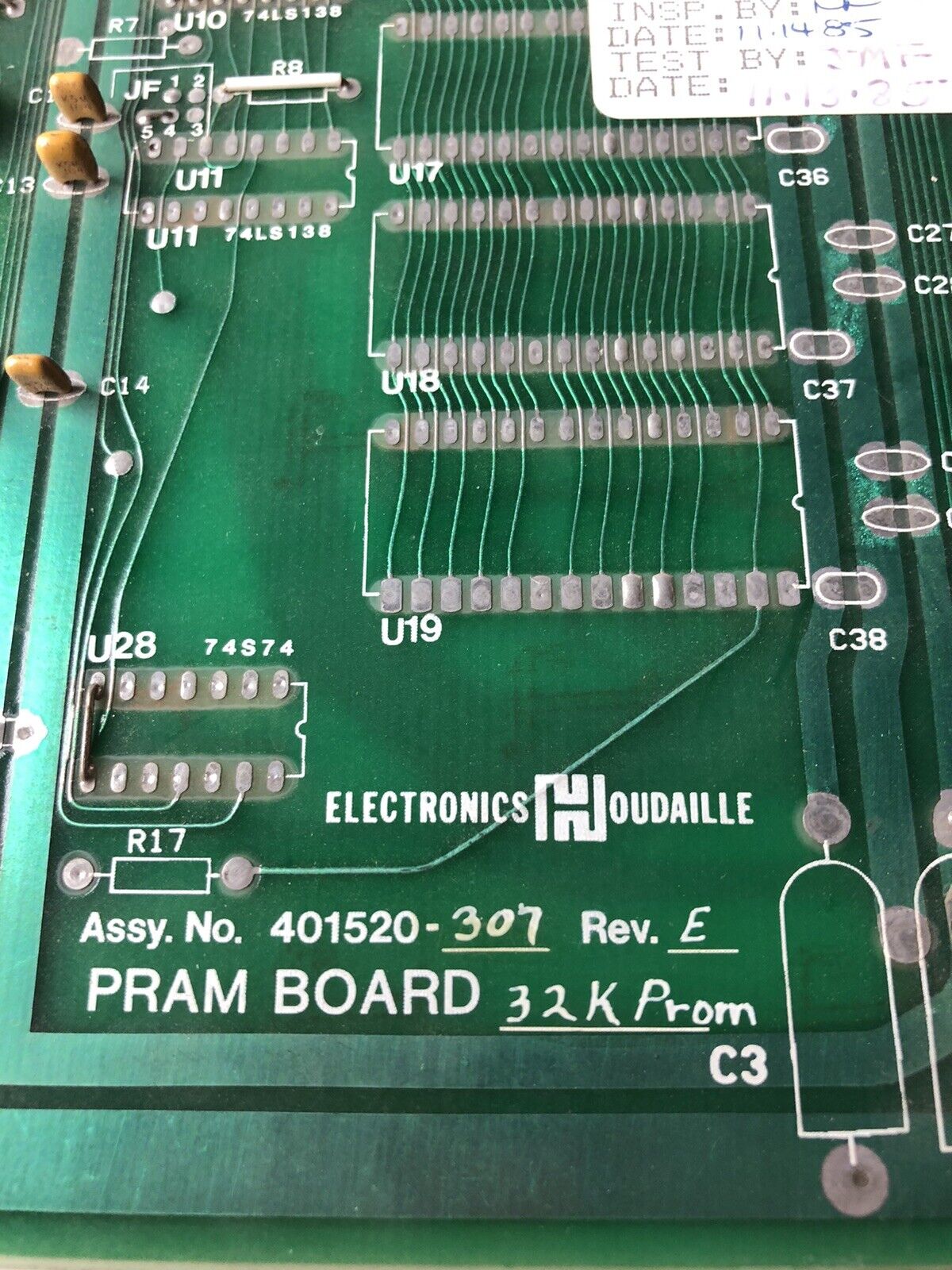 Houdaille 401520-307 Rev E Pram Board Pcb,401519-000 Strippit Turret Press,Fl
