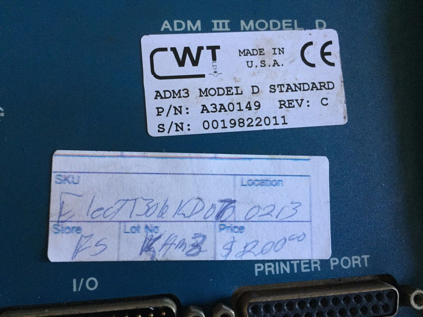 Adm3 Model D A3a0149 Arc Data Monitor Iii,Computer Weld Technology,Eg