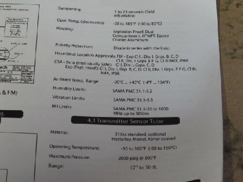 Magtech Ltm-200D,Ltm-200D-G-21.5 In Magnetostrictive Level Transmitter, 500Mv,Dh
