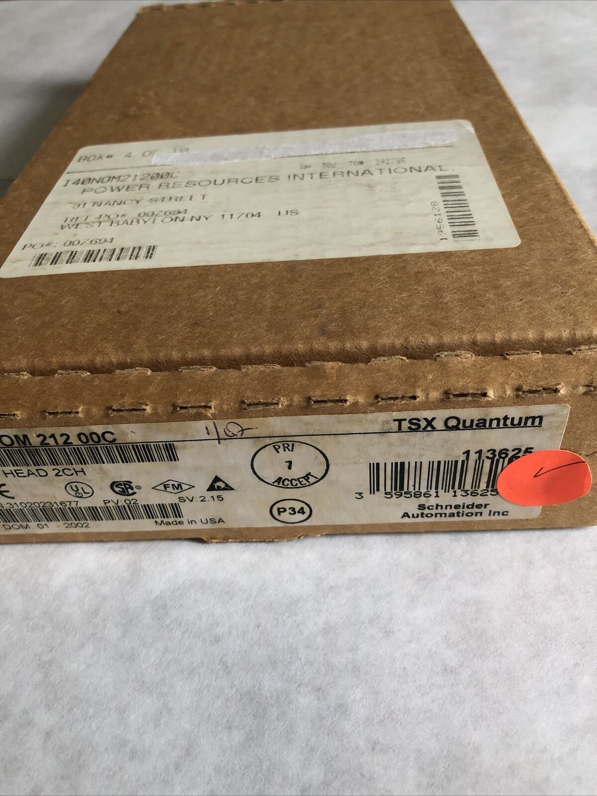 New Schneider 140 Nom 212 00C Modbus Plus Modicon Interface 2Pt Modnet,Fb
