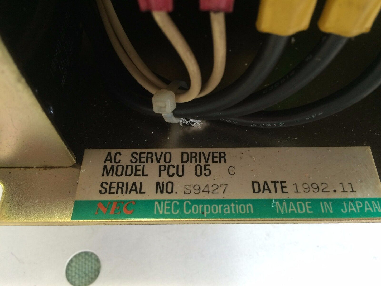 Nec Pcu 05C Cnc Ac Servo Drive Vad Aaj (Psc) 193-230072,Cr