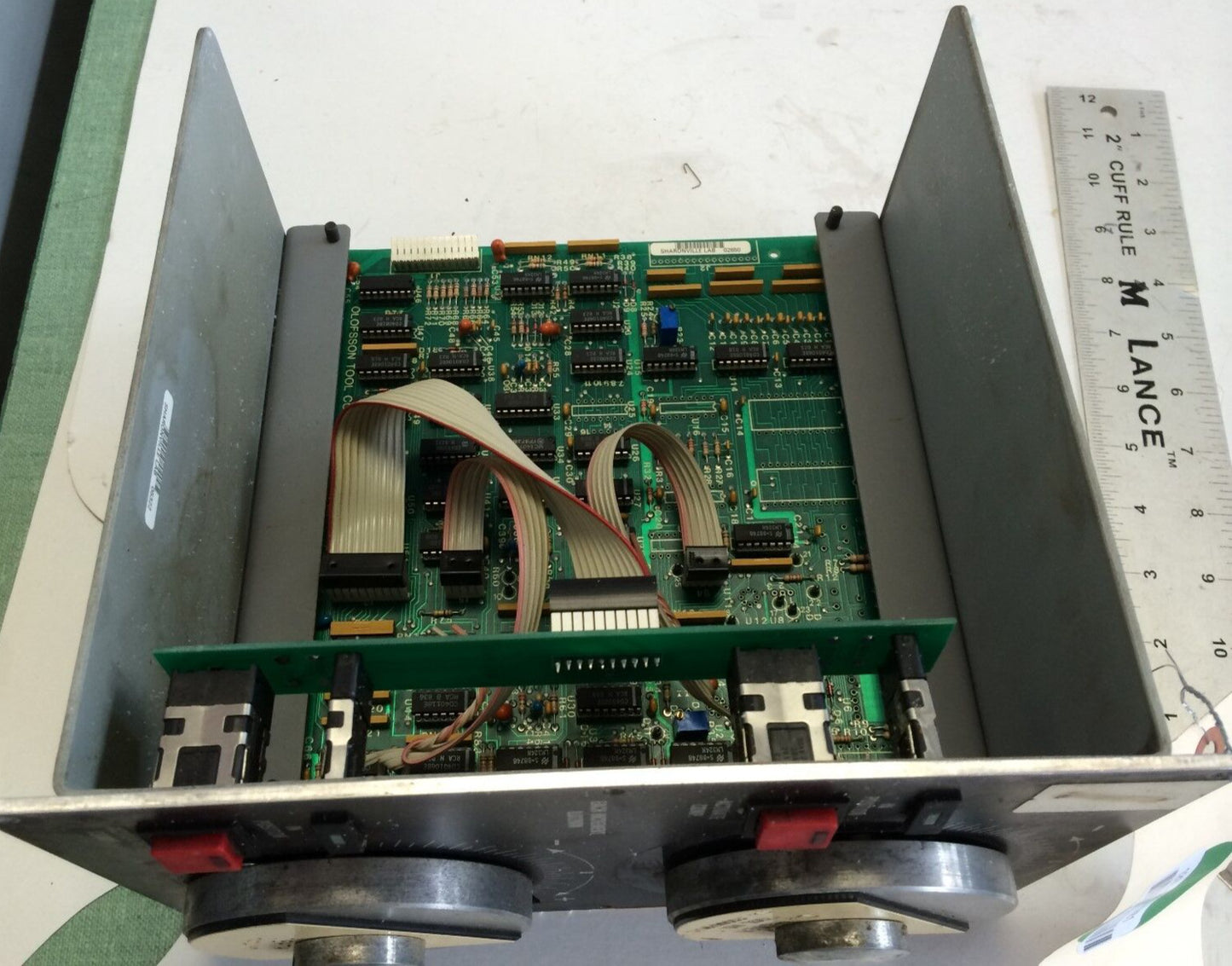 Olofsson 12-10009 3-06-89 Tool Control Board, 12-12001 Rev A Diameter,Depth,Bf
