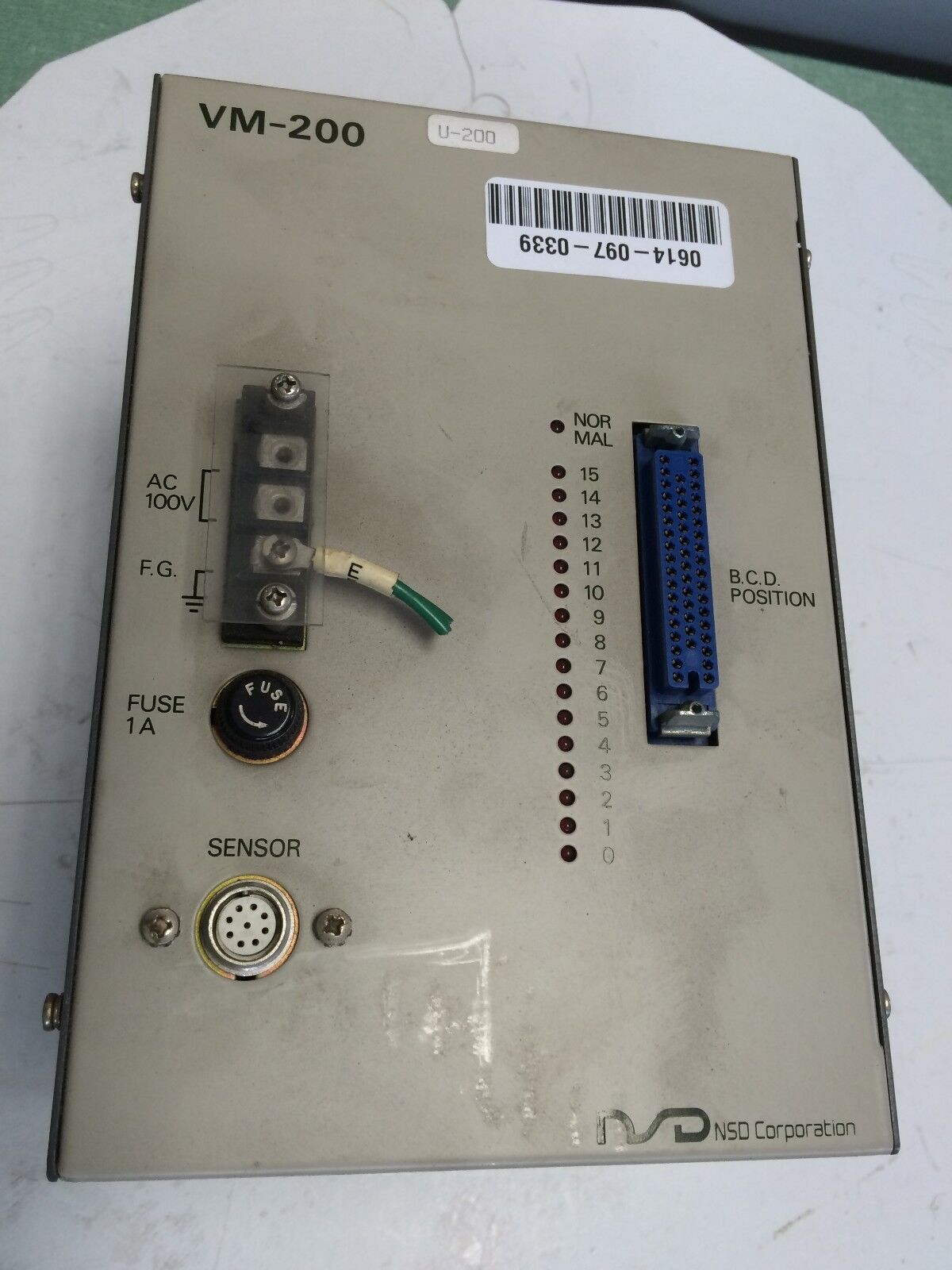 Nsd Vm-200-S50 Position Control Drive Nsd Vm-200,Mre-16Sp062,Bo,Fi
