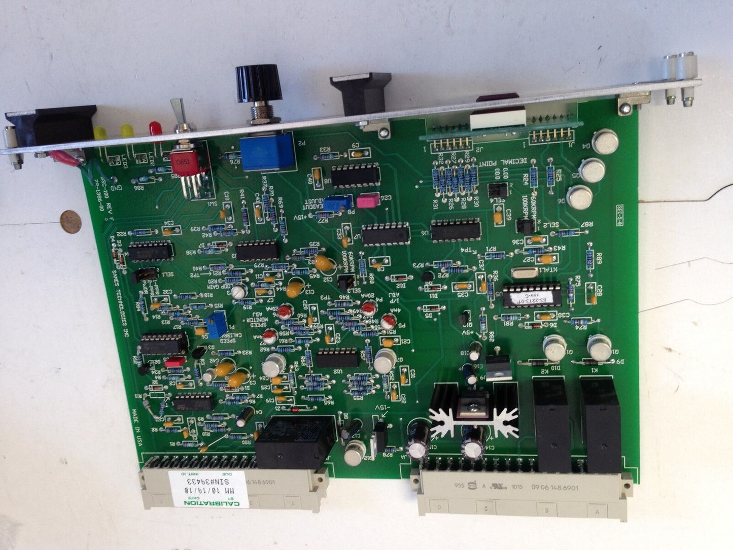 New Sames 63-1400-01 Powder Bsc-100 Rev.F Speed Control Card 72-1386-00,Fi