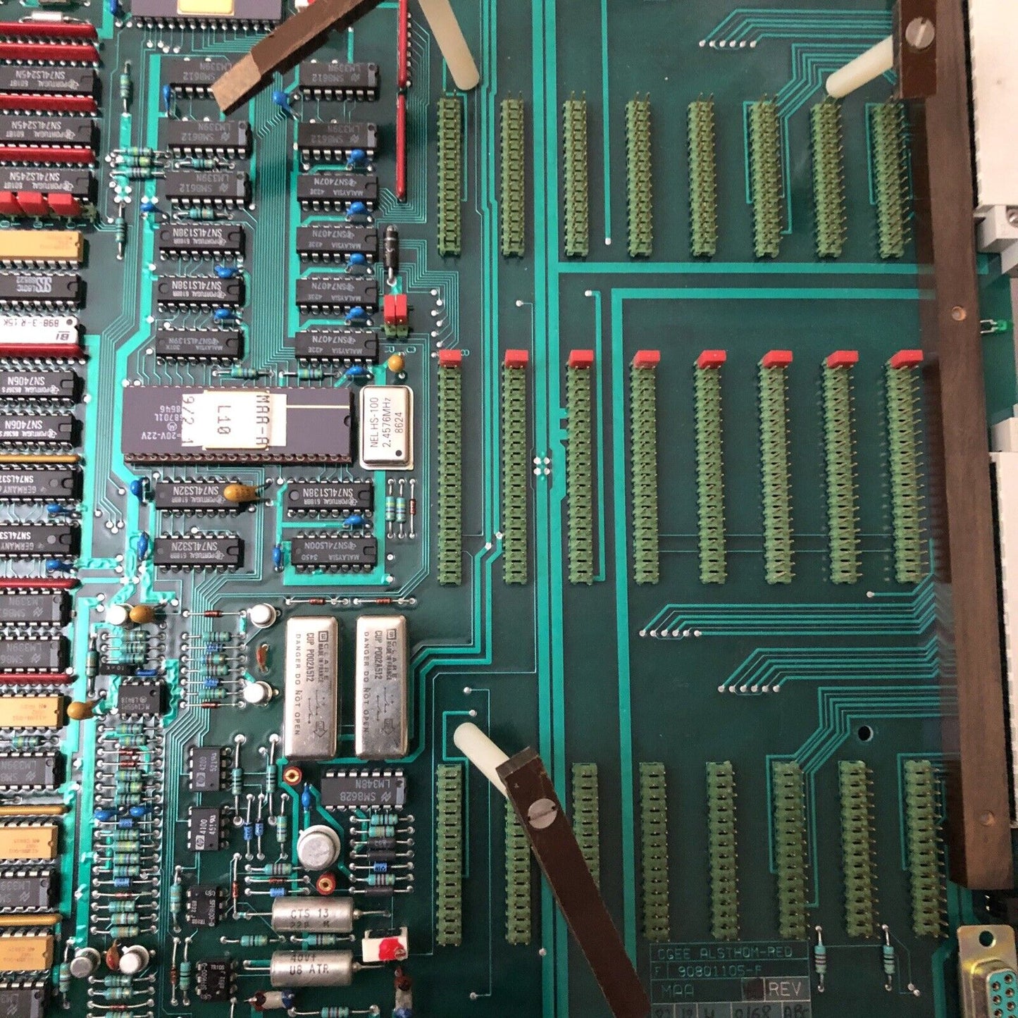Cgee Alsthom Maa, 90801105-F Rev.F, Cgee Alsthom-Red Pcb Board,Cz