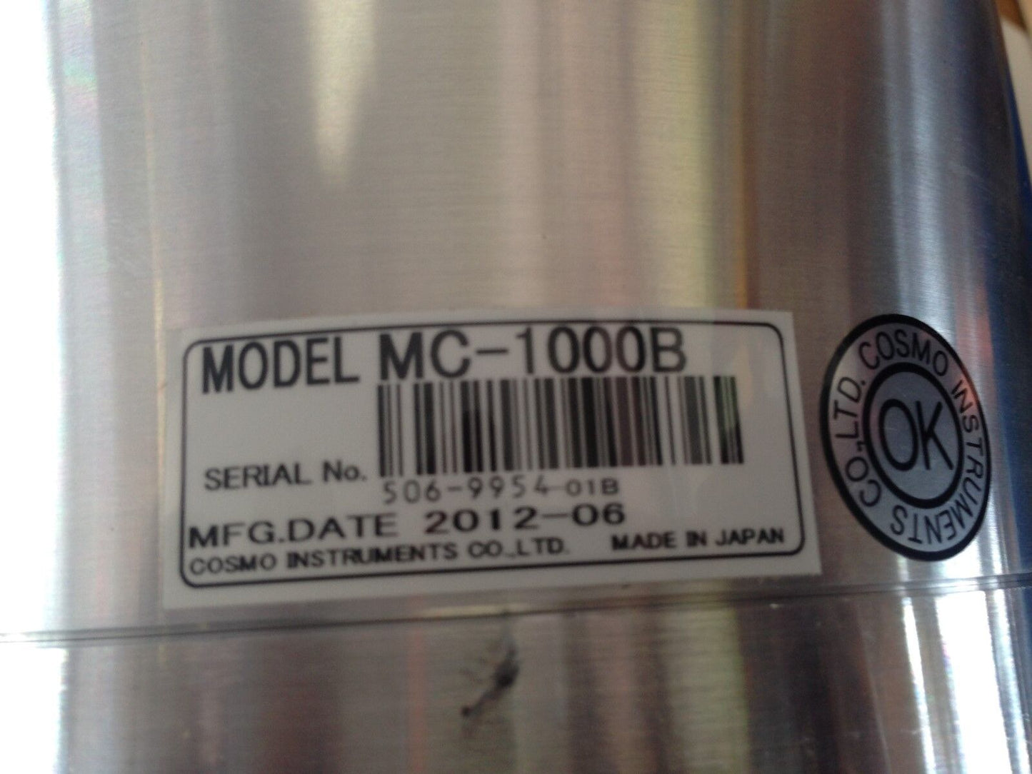 New Cosmo Mc-1000B Master Chamber,Inner Volume Adjustable Range:535~1000Ml,Bk