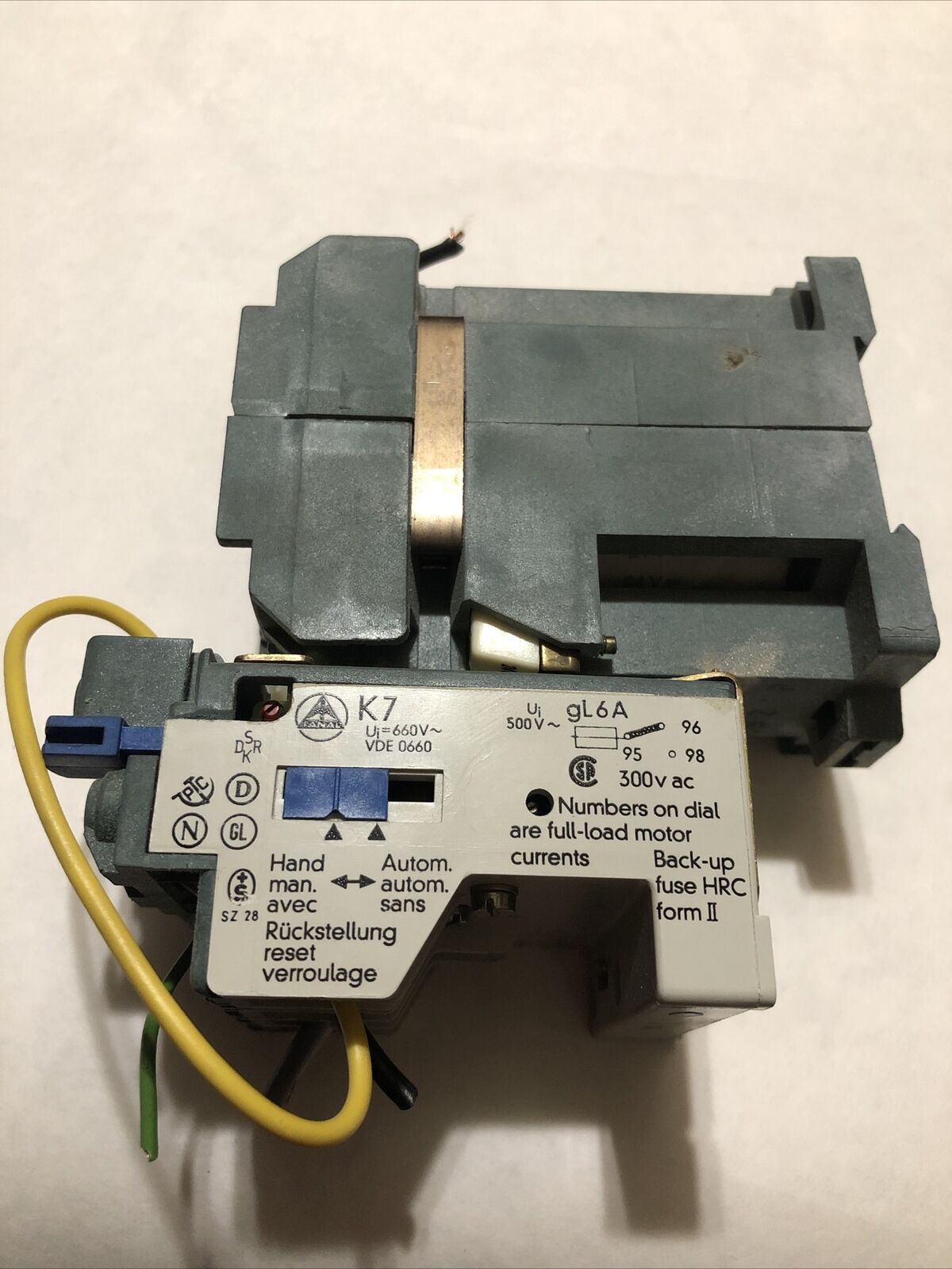 Metzenauer & Jung Dgsl12-10E K7 Contactor 24V Gl 6A Dgsl 12-01E,Bq,De