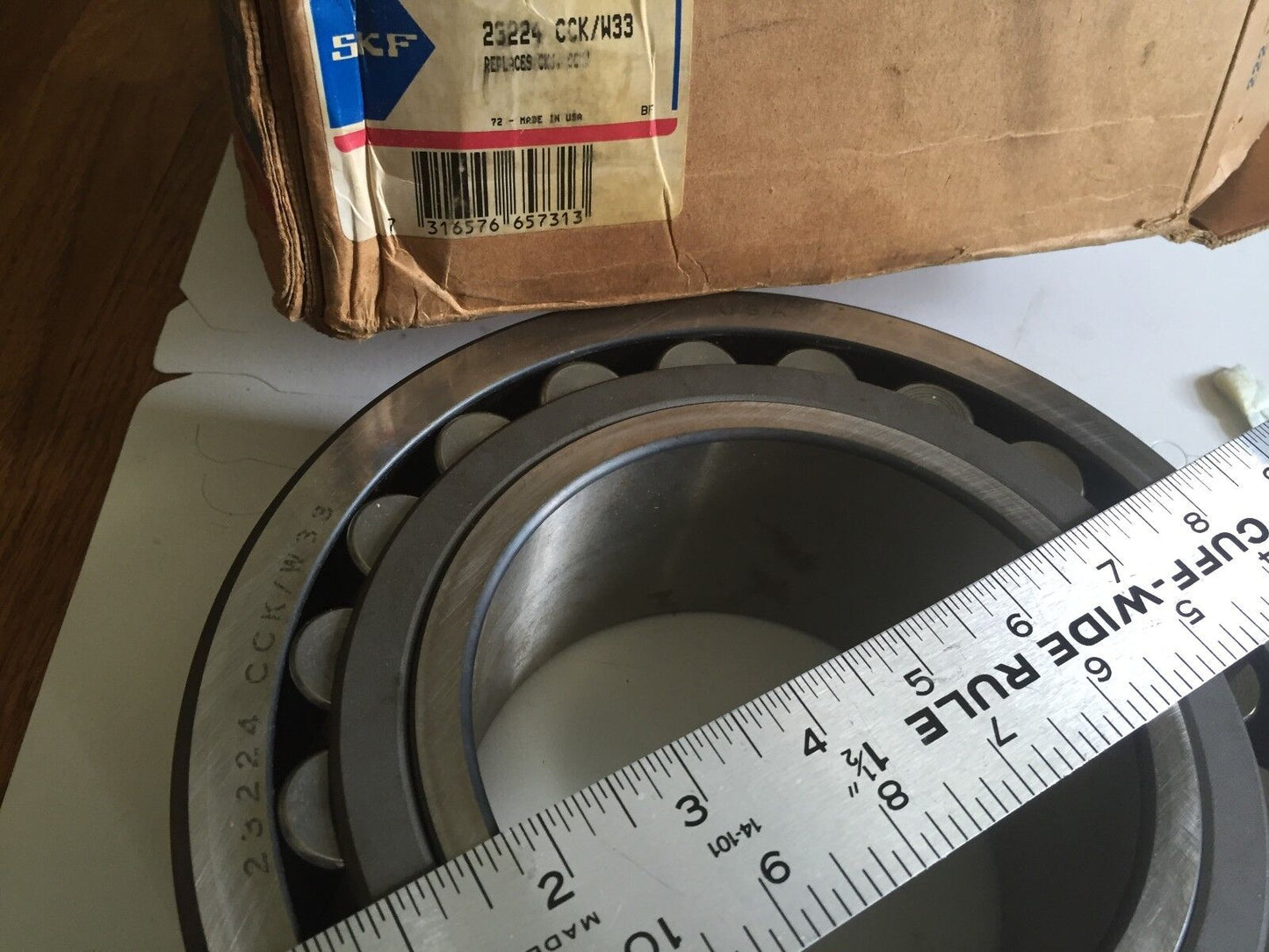 New Skf 23224 Cck/W33 Usa Spherical Roller Bearing 4.7" Bore 8.5" Diameter,Bs