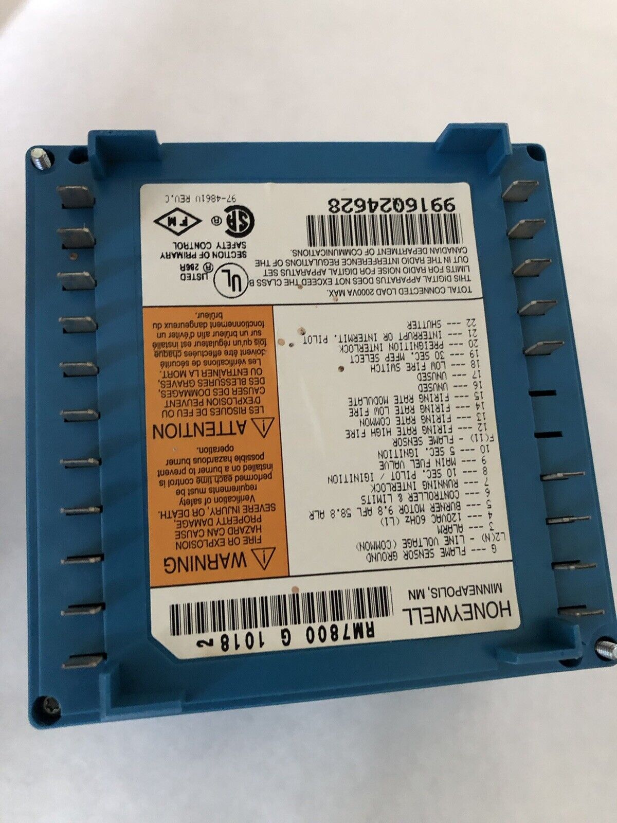 Honeywell Rm7800g1018,R7847b1031 Dynamic Ampli-Check Amplifier,St7800a1021,Se