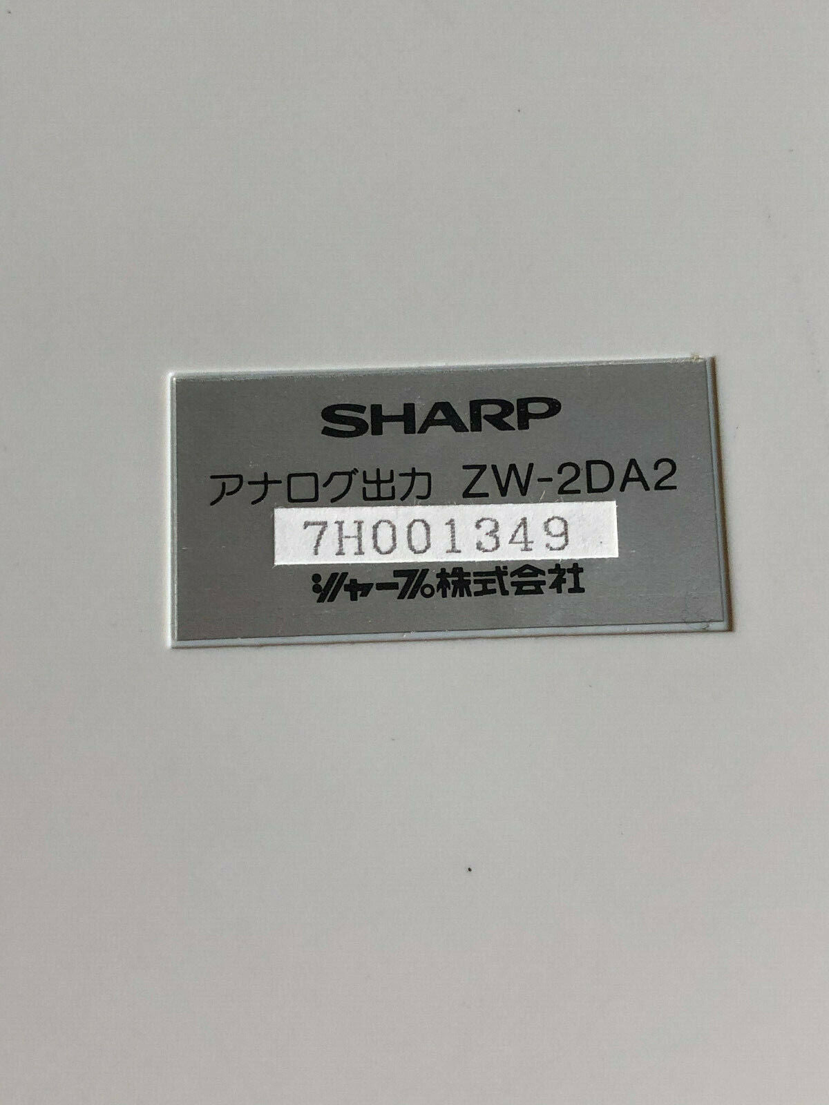 New Sharp Zw-2Da2,N5517nc-39 Analog Output Plc Module,5805-70125,Zw-2 Da2,Co