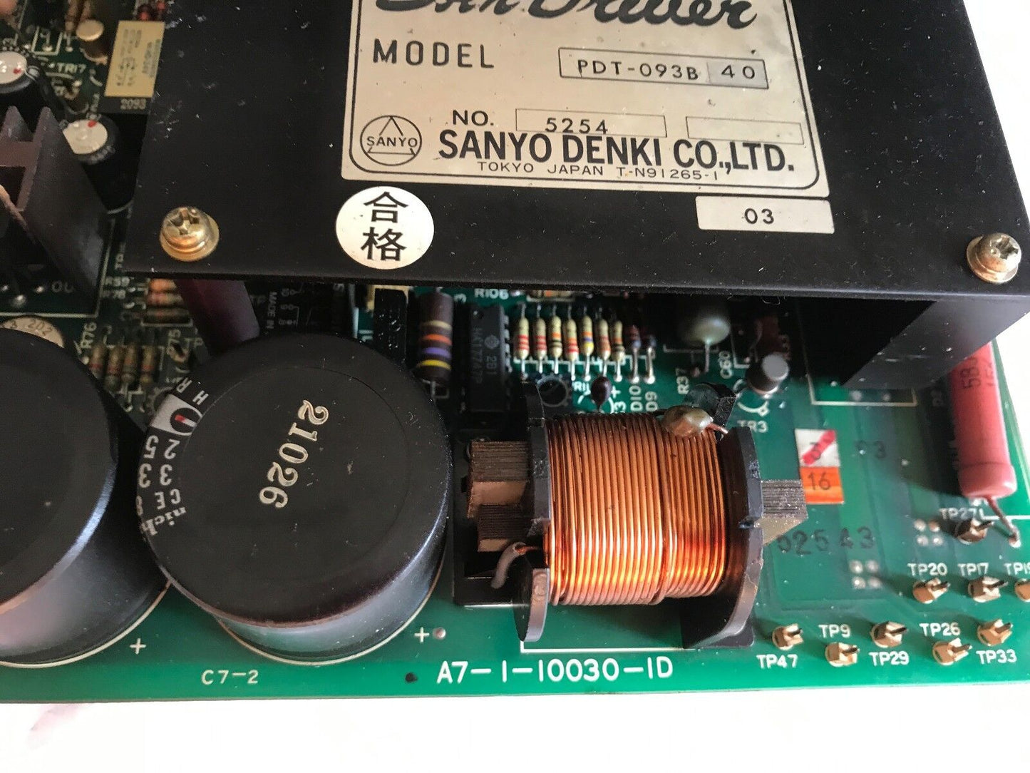 Sanyo Denki Pdt-093B 40,Sanyo Denki Pdt-093B ,5254,A7-I-10030-Id,A7-1-100301D,Bv
