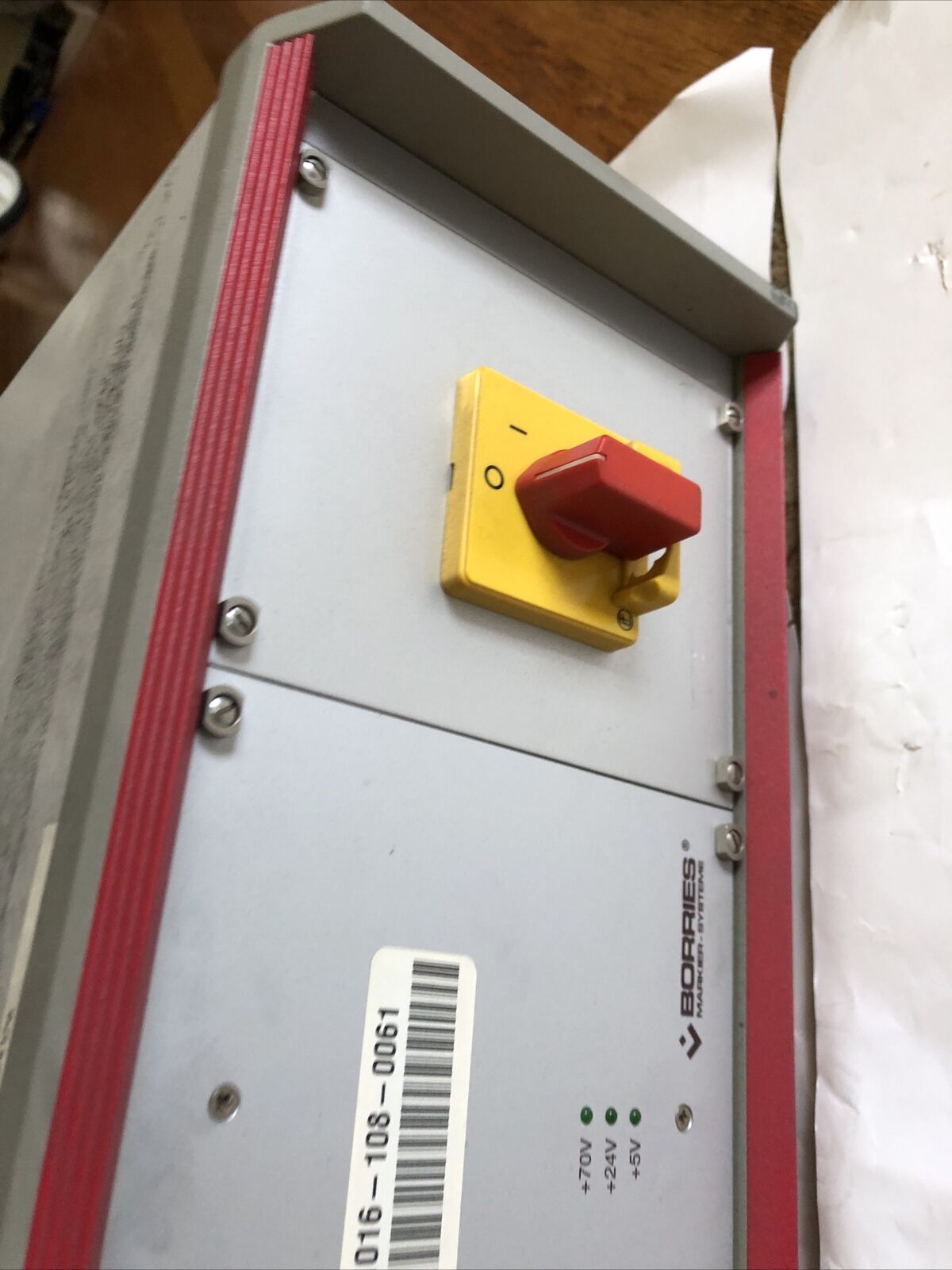 Borries Markier-Systeme Sys63te/Mr 810.0006,Borries 810.0006 Controller,Boxym,Aa