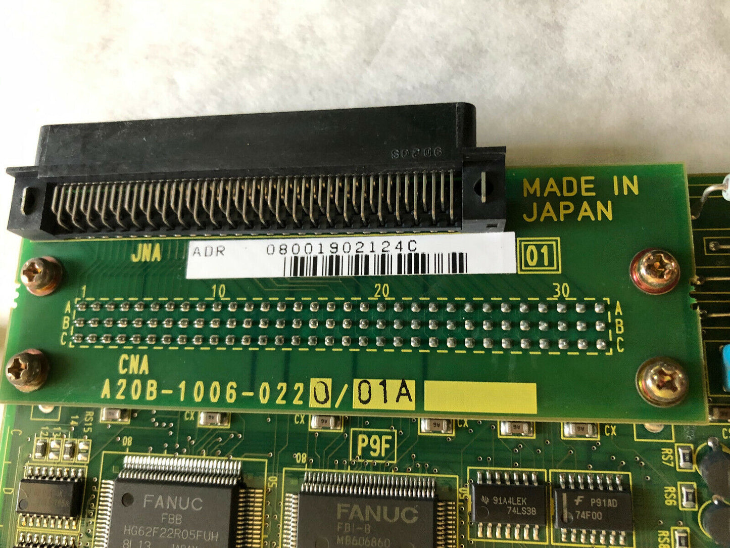 Fanuc A20b-8001-0123/03B,A20b-1006-0220/01A,Fanuc A20b-8001-0123 Board,Eb,Ea