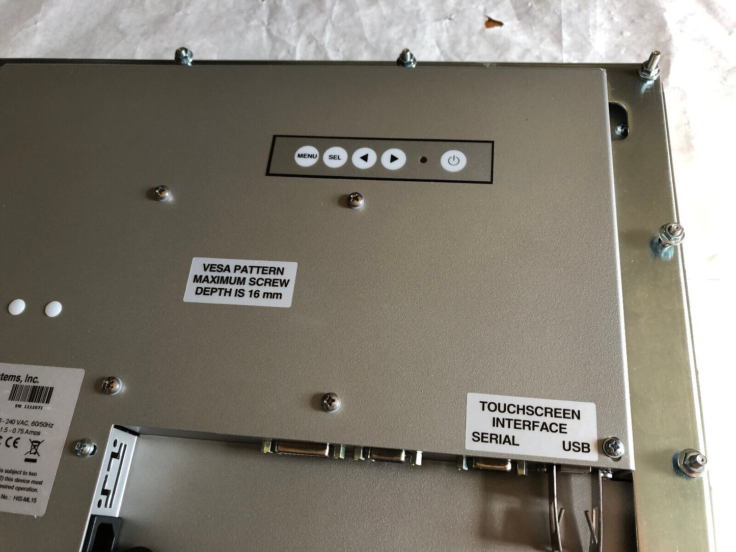New Hope Industrial Systems His-Ml15-Stah Operstor Interfsce,H1s Ml15 Stah,Ay
