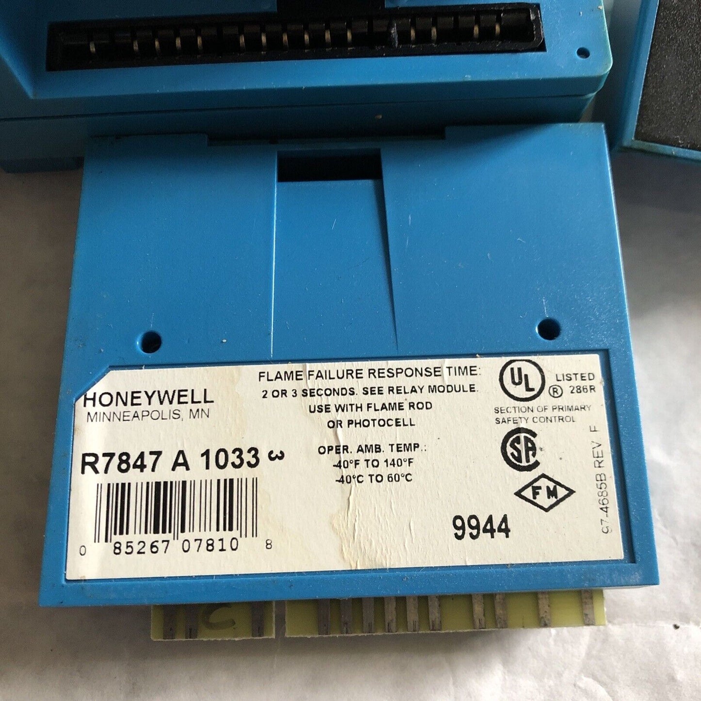 Honeywell Rm7890 A 1015 Burner Rm7890a1015 Control, R7847a1033 Relay Module,Bu