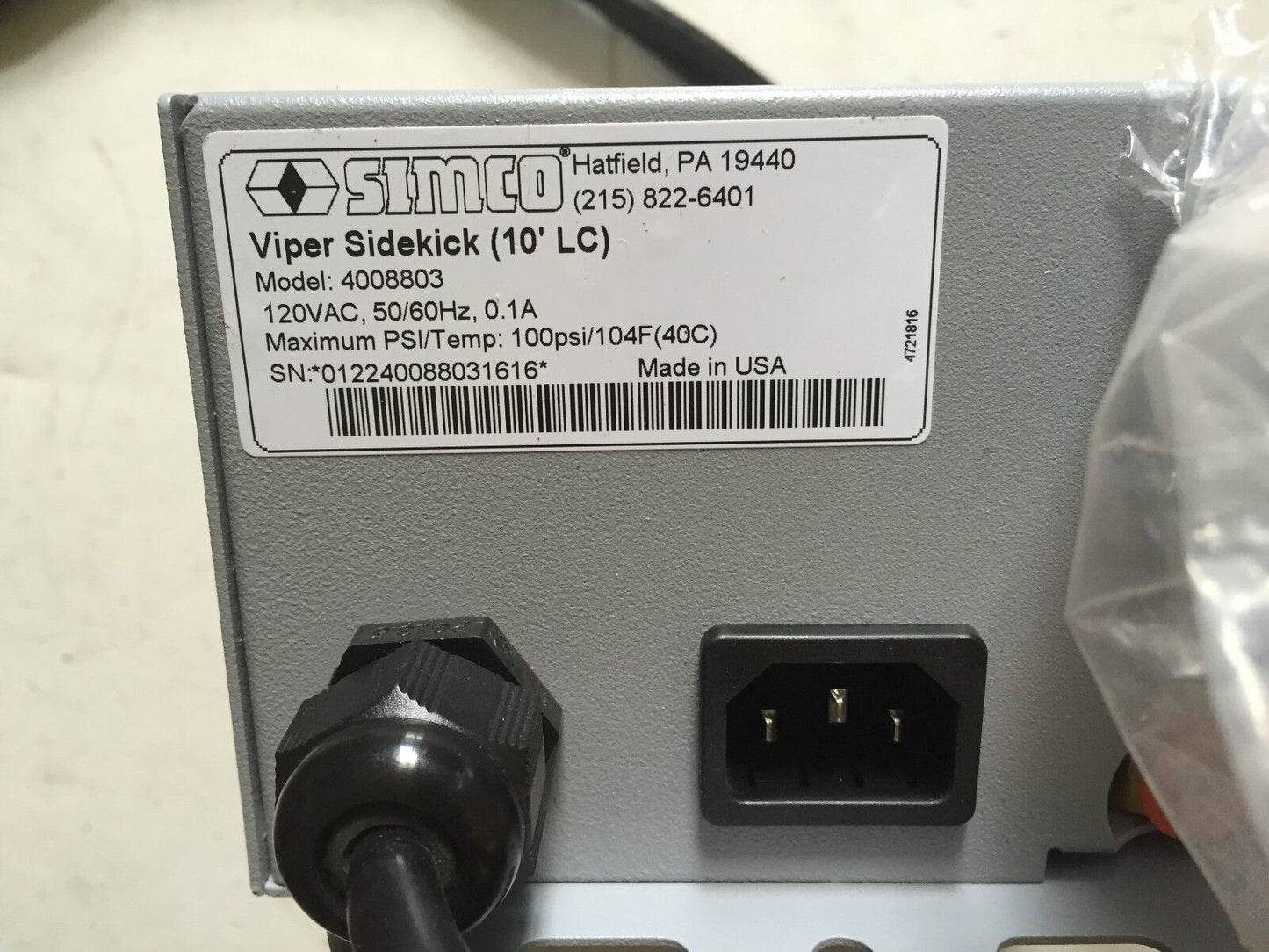 New Simco 4008803 Blow Off Gun Industrial Simco Viper,Treadlite T-91-Sc36,Sg