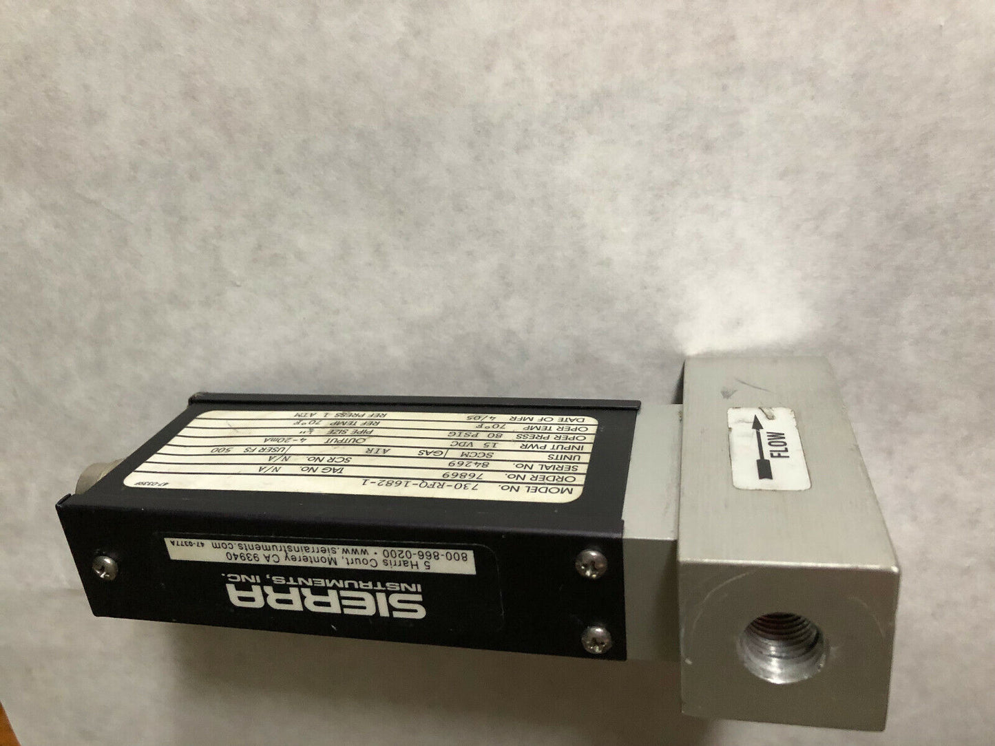 Sierra 730-Rfq-1682-1 Flow Meter 730-Rfq-1682-1,76869,,Aa,Sk