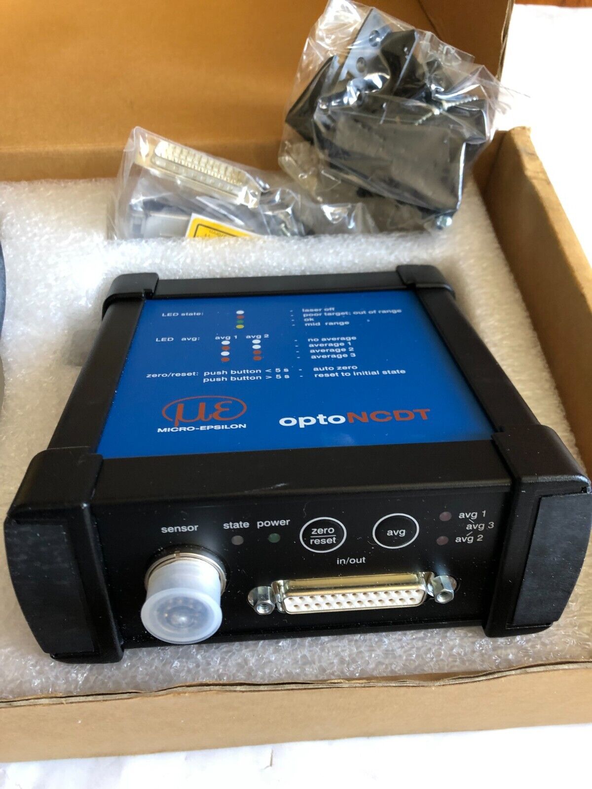 New Micro-Epsilon Ild1800-100 Laser Optical Sensor Ccd Ssytem,Optoncdt1800,Az