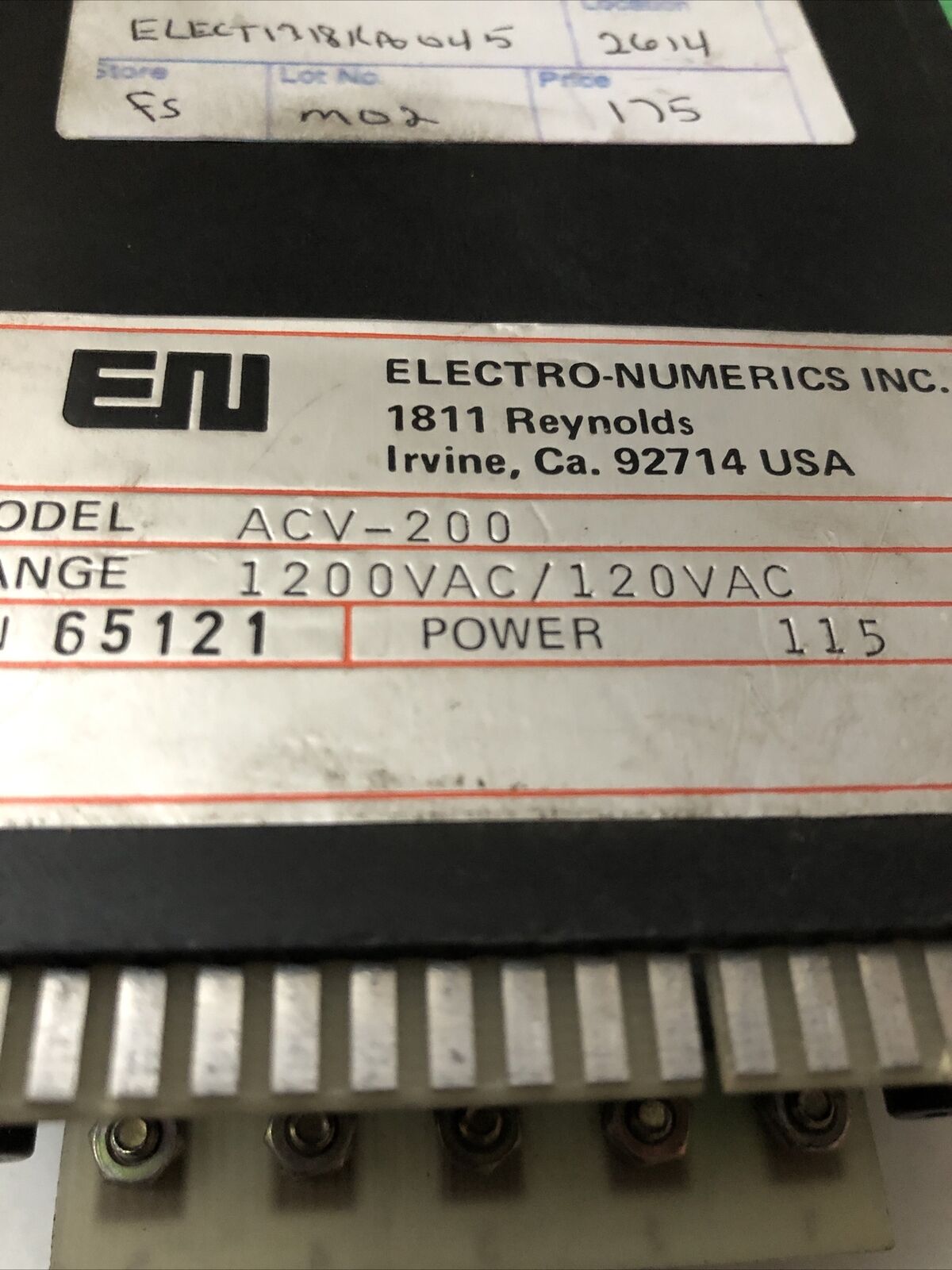 Electro Numerics Acv-200 Display, 115Vac,Cw