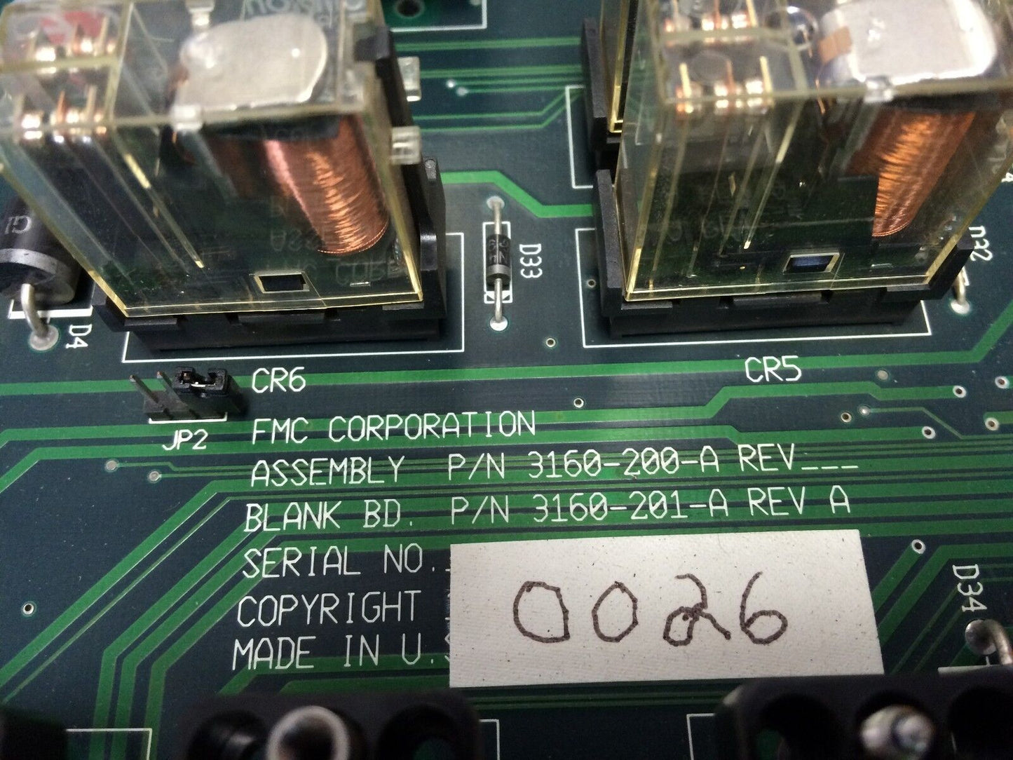 Fmc 3160-200-A Robotic Distribution 3160-201-A Pcb Board Rci-M 94V0,Bo,Fl