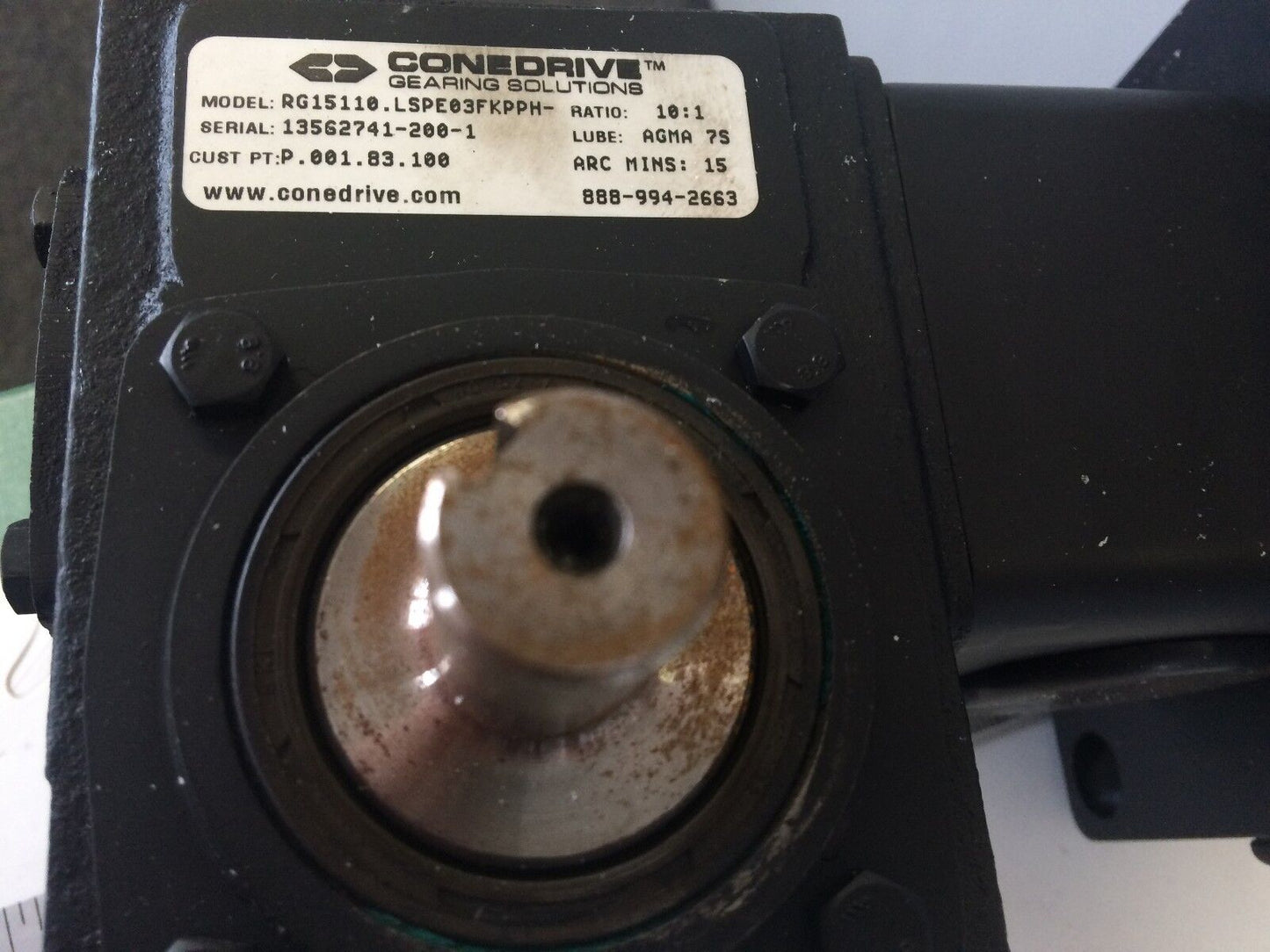 New Conedrive Rg15110.Lspe03fkpph Gear Reducer,Ratio: 10:1,Agma 7S,Gearing,Aj