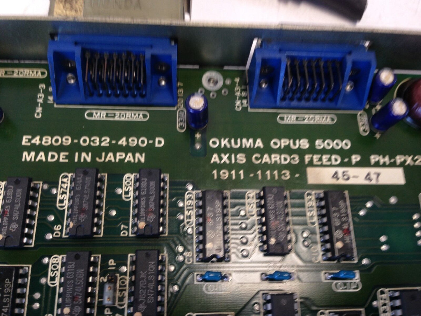 Okuma E4809-032-490-D,Okuma Opus 5000 Axis 1911-1113 Feed Control Board,Fl