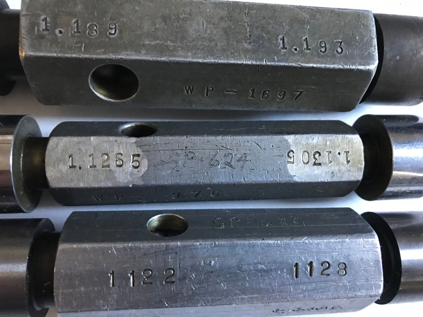 Lot The Pipe Machinery Go No Go Plug Gage 1.122,1.128,1.189,1.193,1.1265,Sh