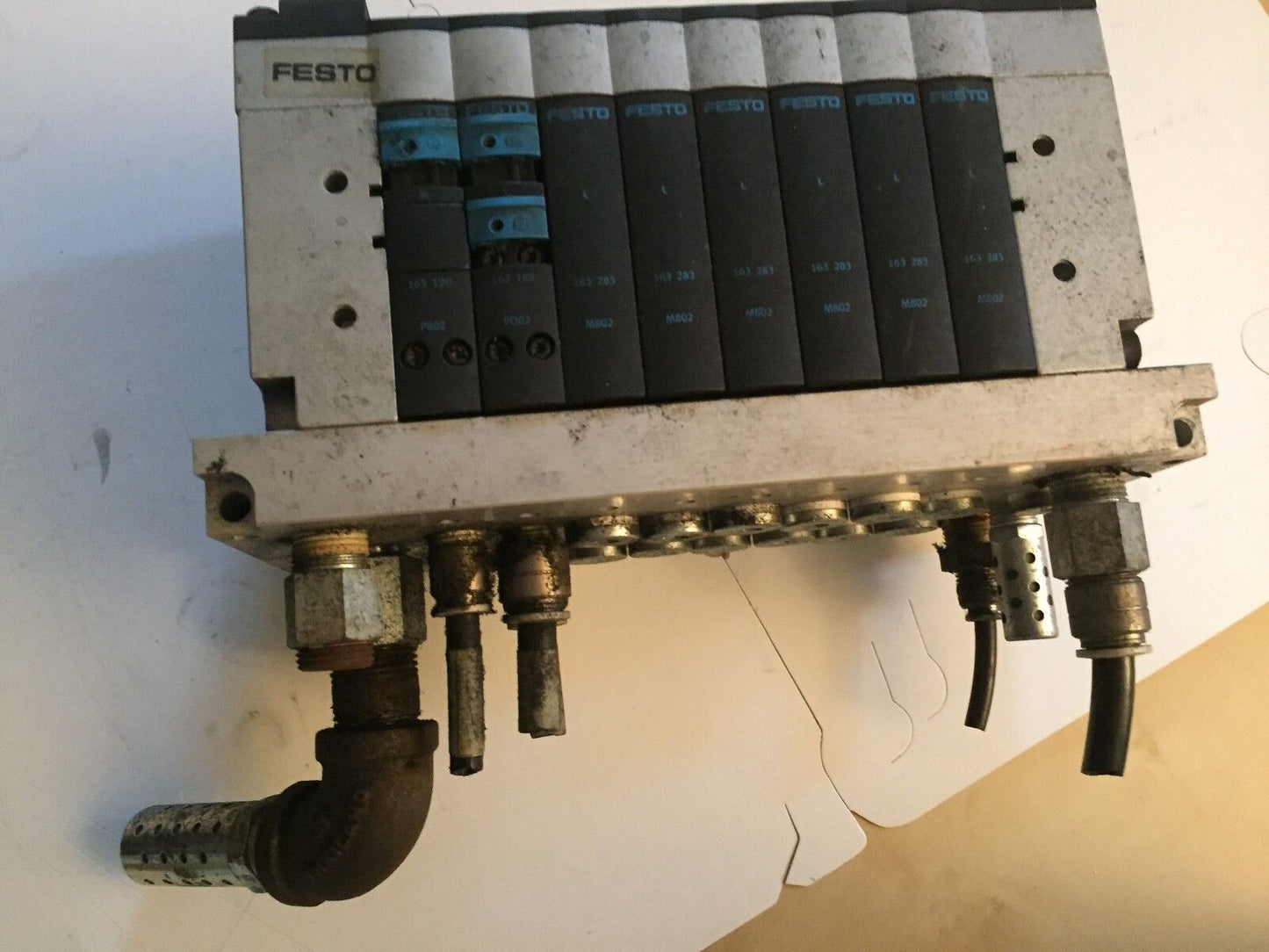 Festo Cpv18-Vi Pn41 18220,Po41,Cpv18-Ge-Mp-8,163 283,M802,Cpv18-Vi-P8-1/4-B,Br