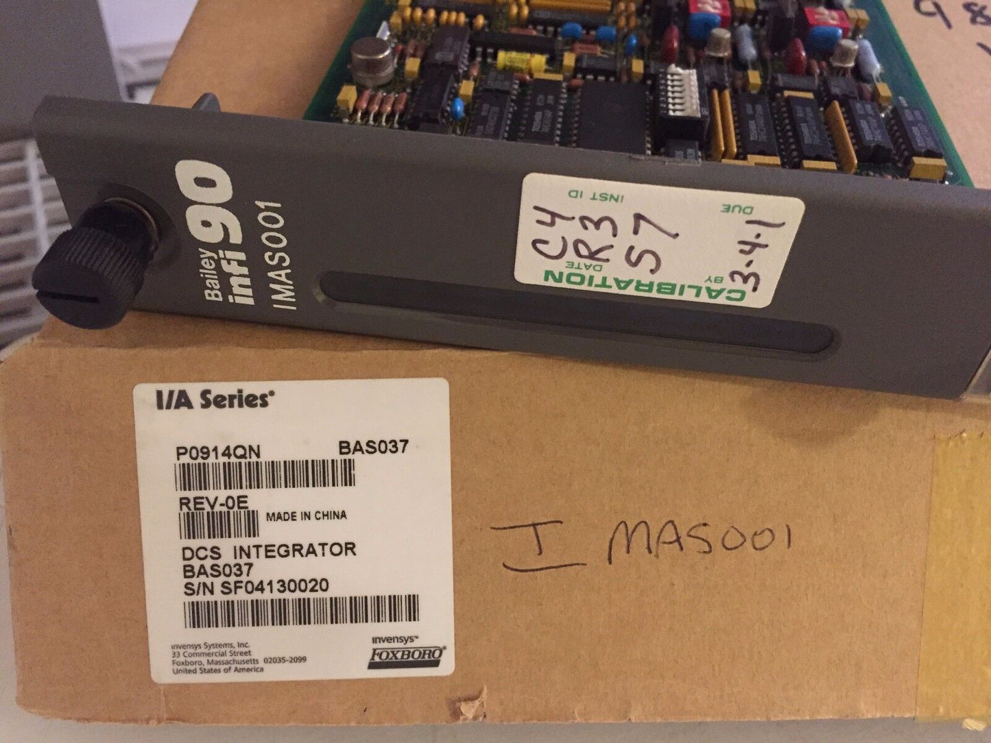 Bailey Imas001 Output Module Analog Slave 14Point Infi-90,6637841J1, P0914qn,Fb