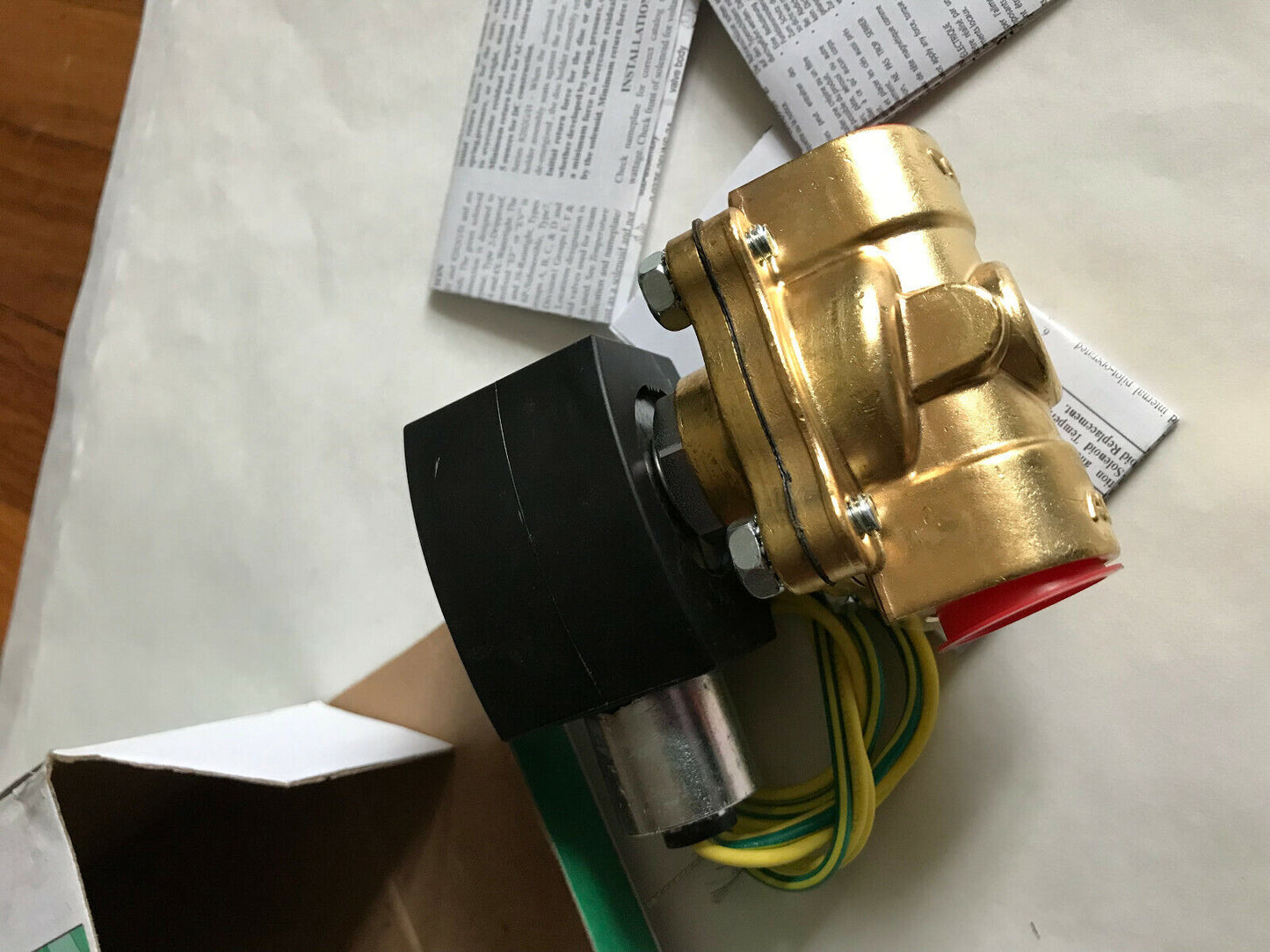 New Asco Efhc8210g009,302376 Solenoid Valve Mx140 250Vdc Red Hat Control 3/4",Aw