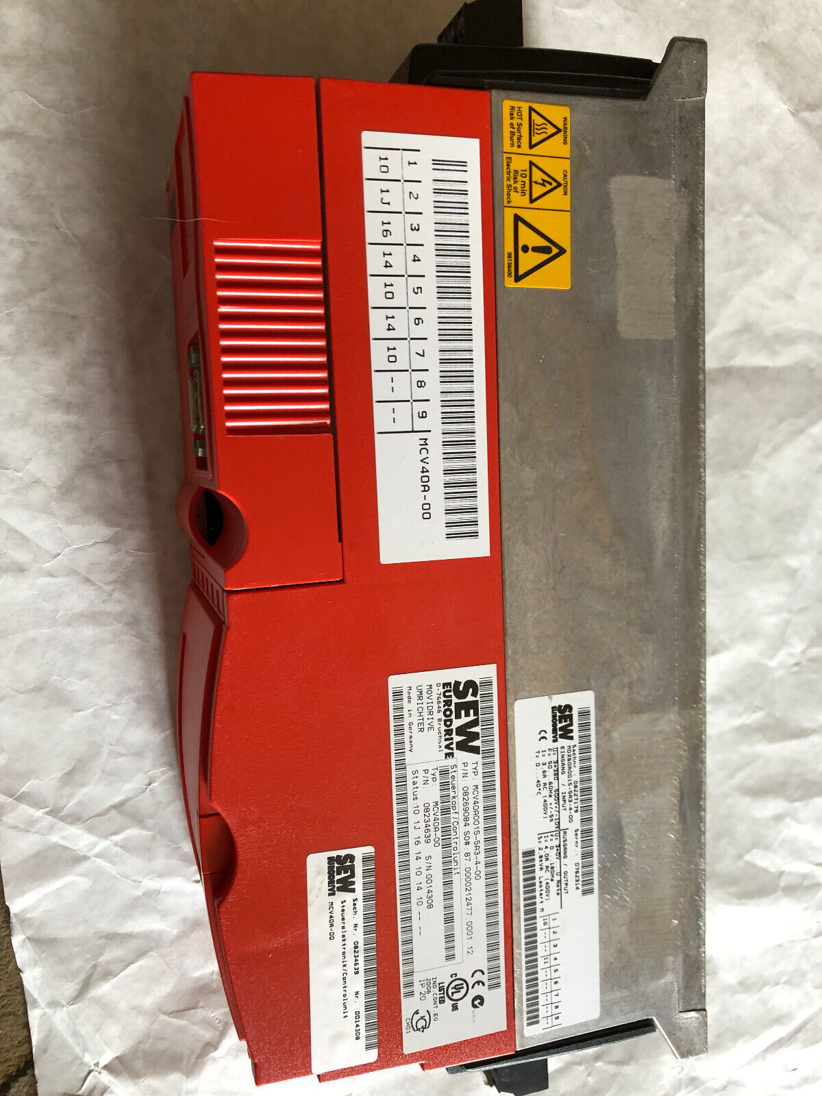 New Sew Eurodrive Mcv40a0015-5A3-4-00 Movidrive,Mcv40a-00, 5A3400,08269084,Al