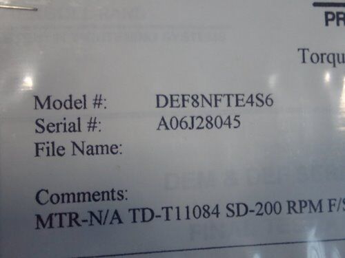New Ingersoll Rand Def8nfte4s6 Electronic Nutrunner Tool,Oef8nfte4s6,Tj