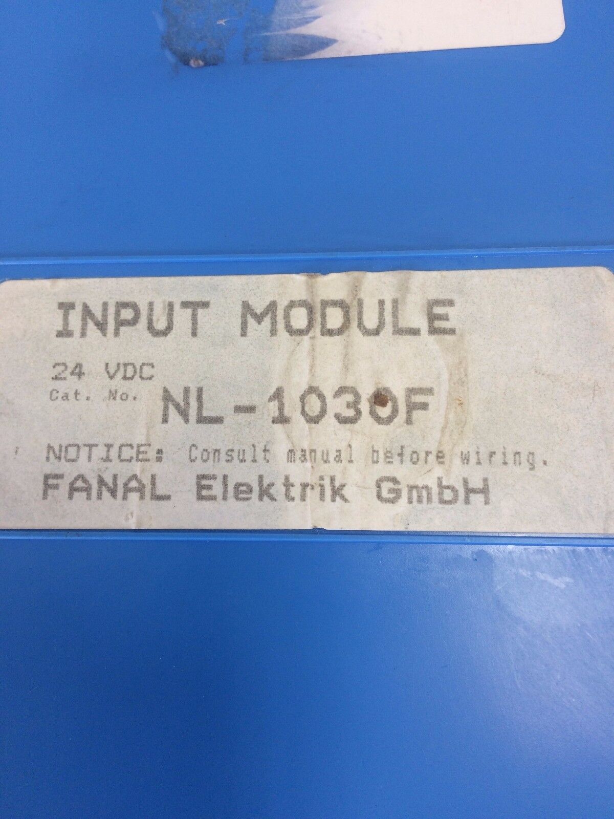 Westinghouse Nl-1030F Input Module 16Pont 24Vdc Nuam-Logic ,Cv