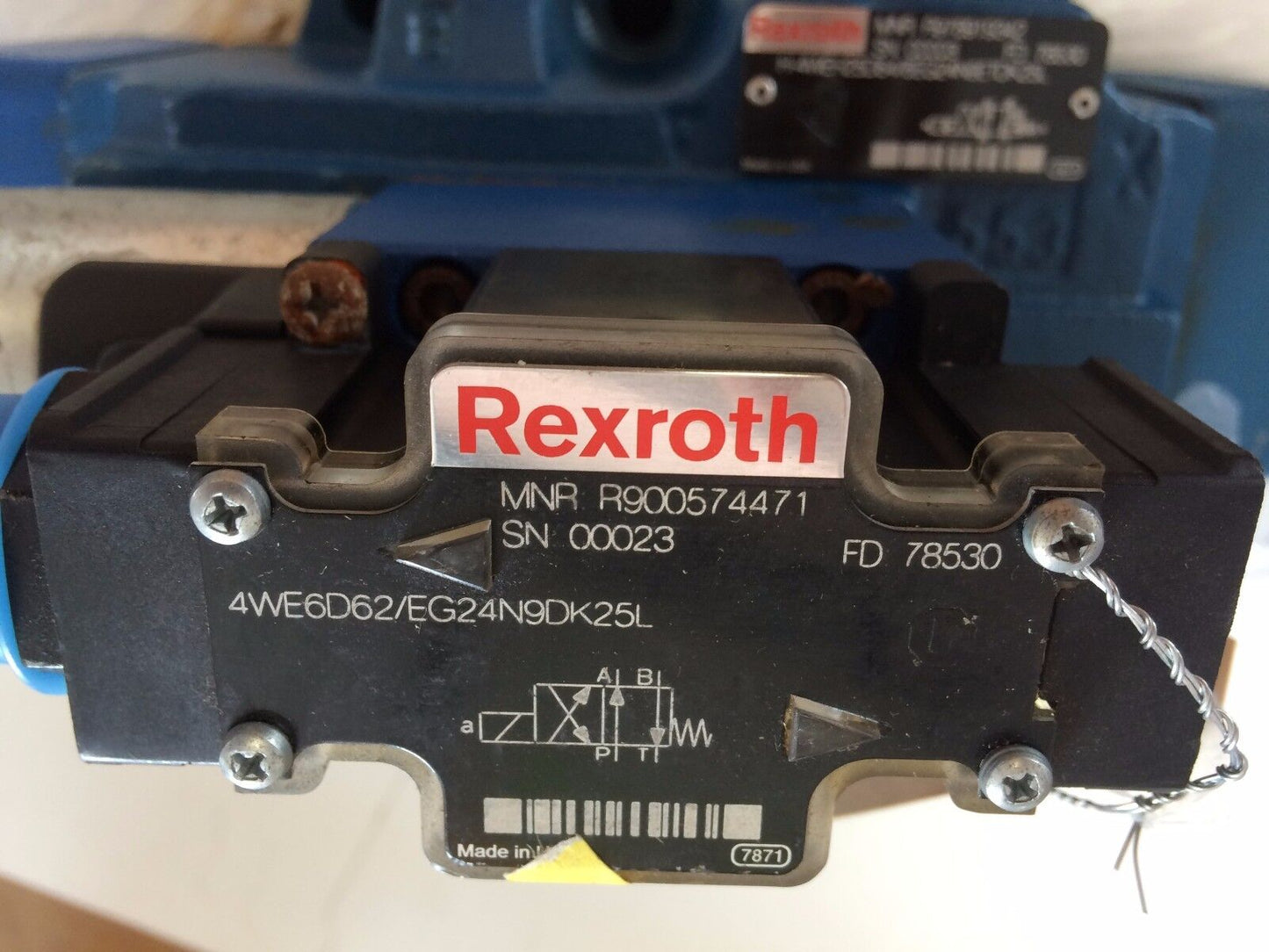 Rexroth 4We6d62/Eg24n9dk25l,H-4Weh25d64/6Eg24n9etdk25l Valve 24V,R978919342,Ap