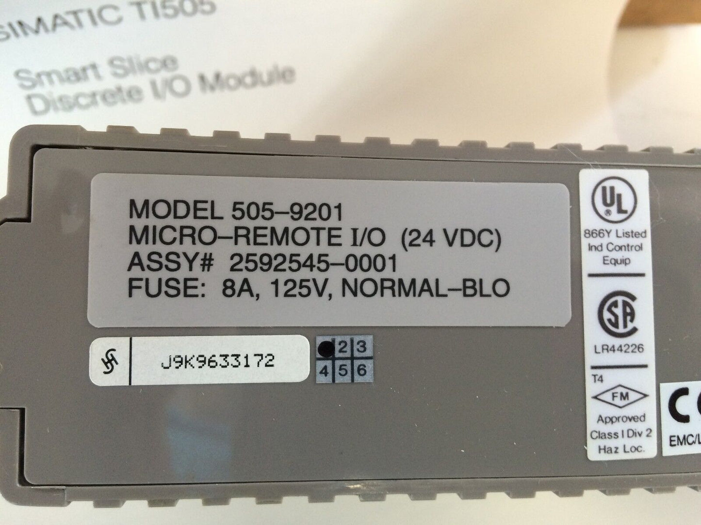 New Siemens 505-9201 Communications Module Mrio-Remote I/O 24V,2592545-0001 ,Ed
