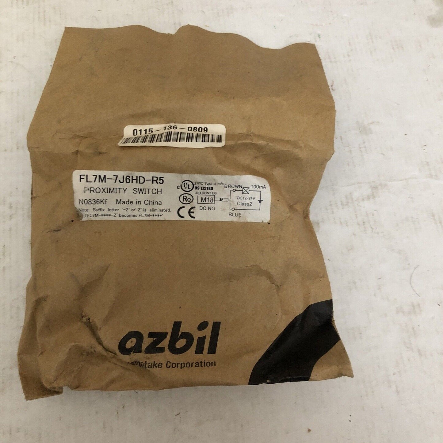 New Azbil Fl7m-7J6hd-R5 ,Yamatake Fl7m-7J6hd-R5 Proximity Switch,Cs