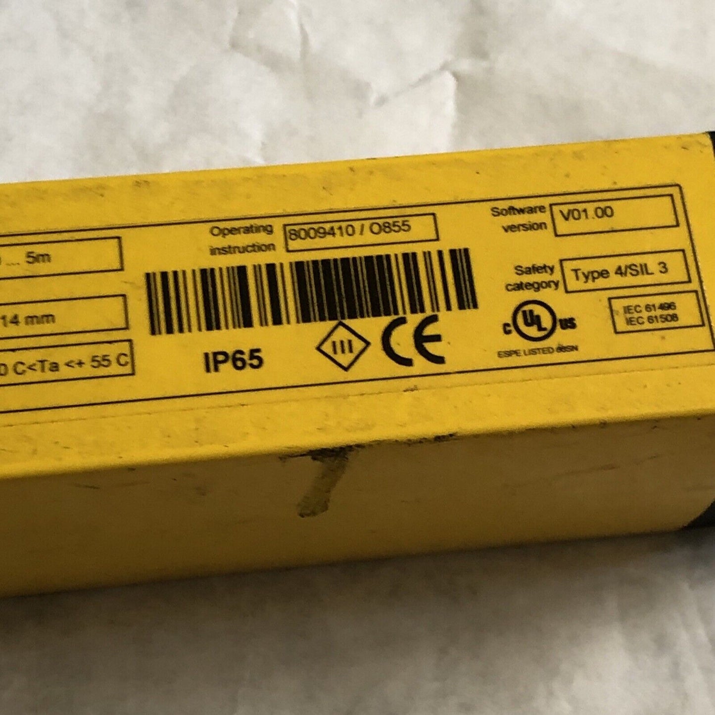 Sick C40s-1201Aa300,Sick C4000,Safety Light Curtain,Scan Range,1200 Mm,Su