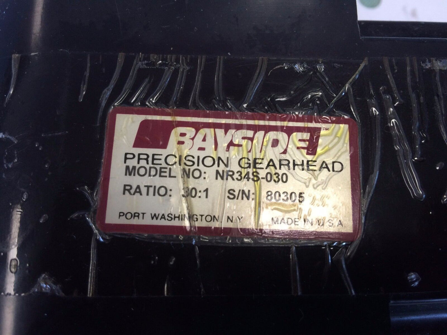 New Bayside Nr34s-030 Gearhead 30:1 Shaft 1/2X11/4 Std Bklash Rt Angle Motor,Cs