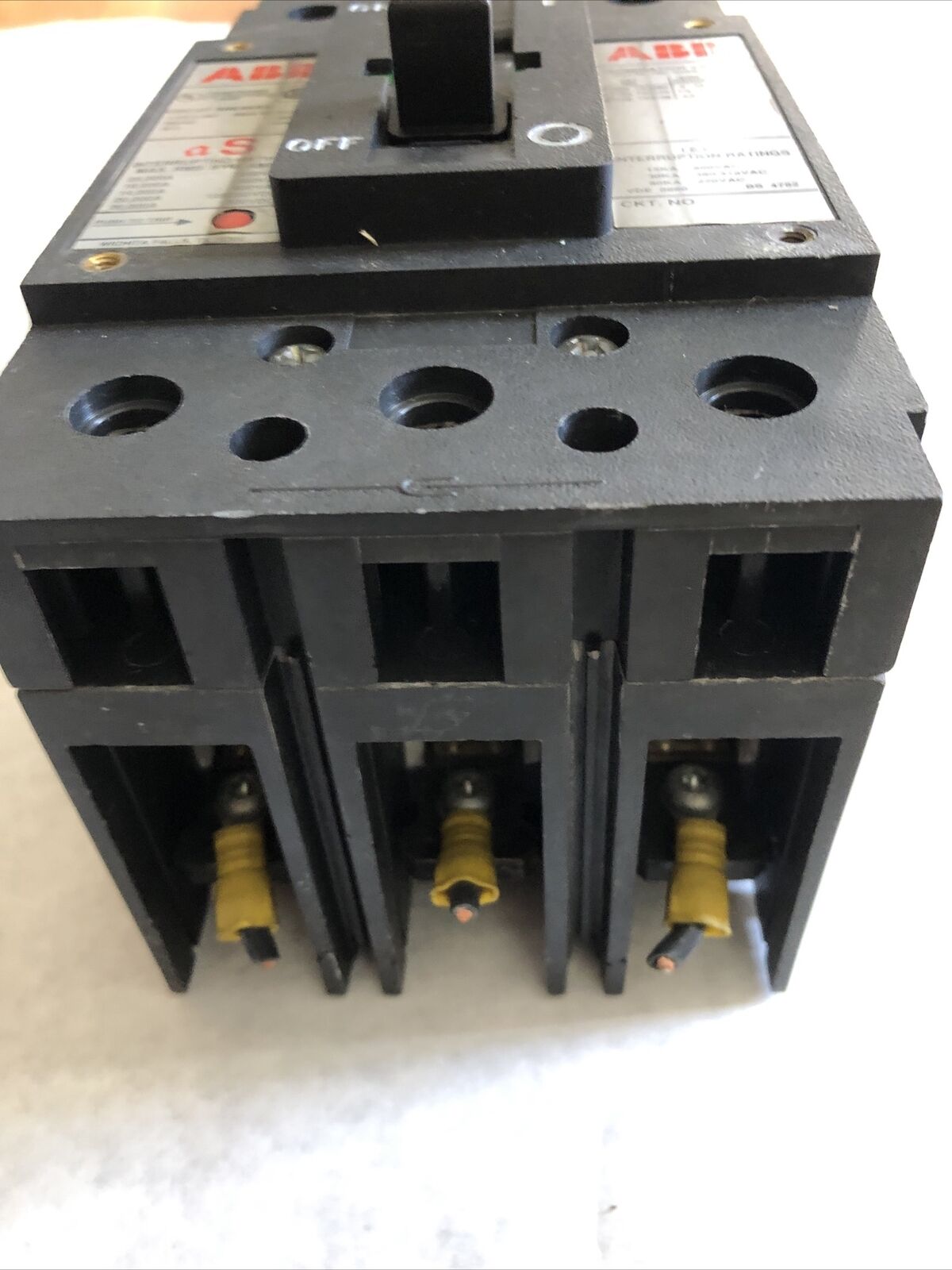 Abb Es,20A,Abb Mf726789,3P,As Lr90467 Cu7al,Uxab 727131 R 103 Circuit Breaker,Eb