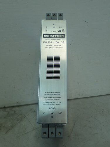 New Schaffner Fn 258-100-35 Line Filter,Aj